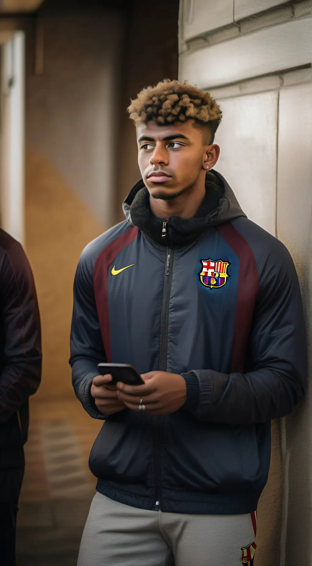 ai character: Lamine yamal  background