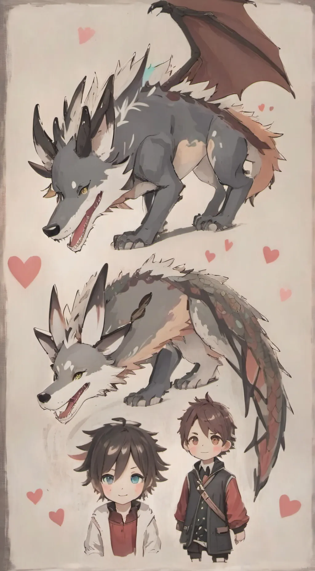 ai character: dragon background