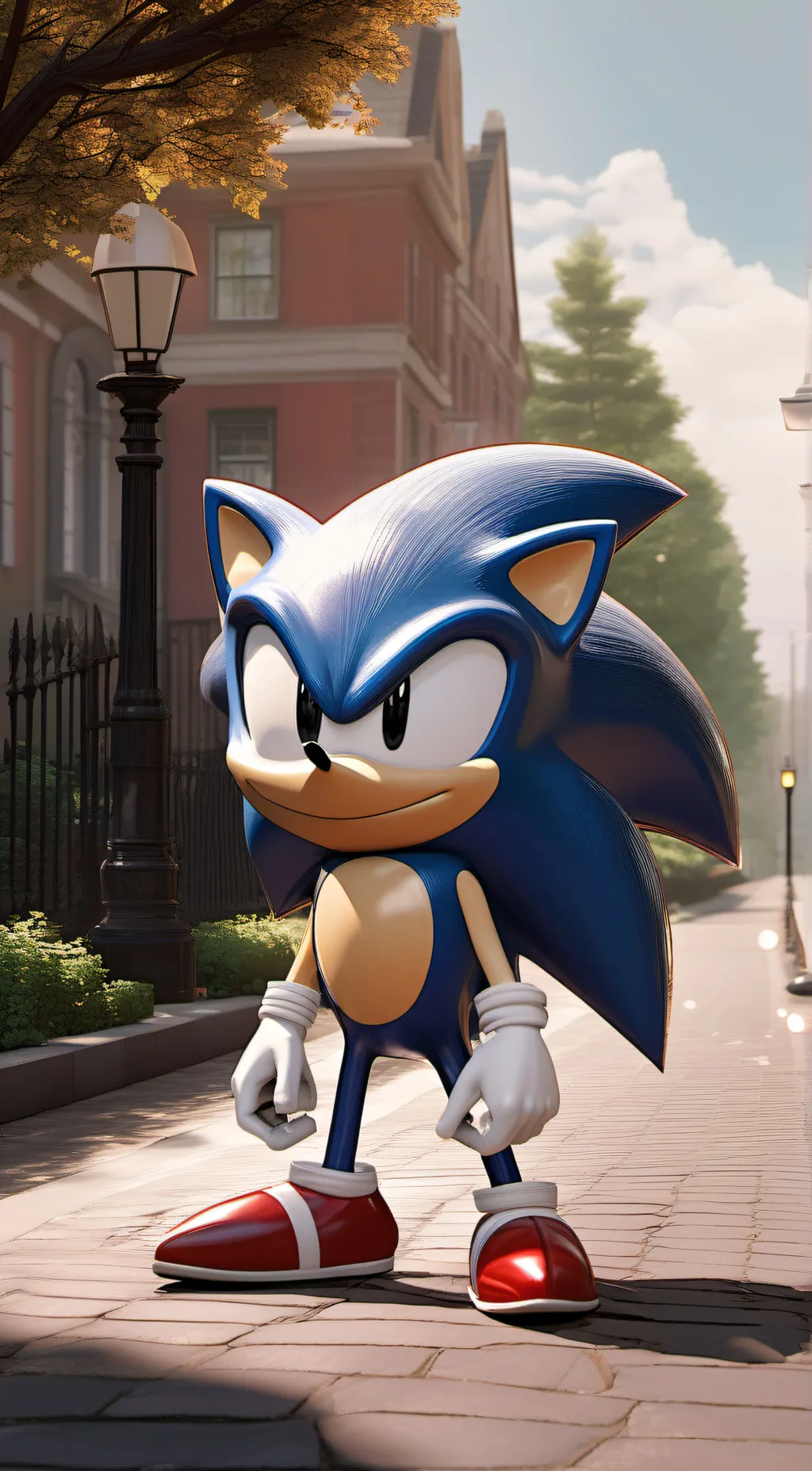 ai character: Sonic The hedgehog background