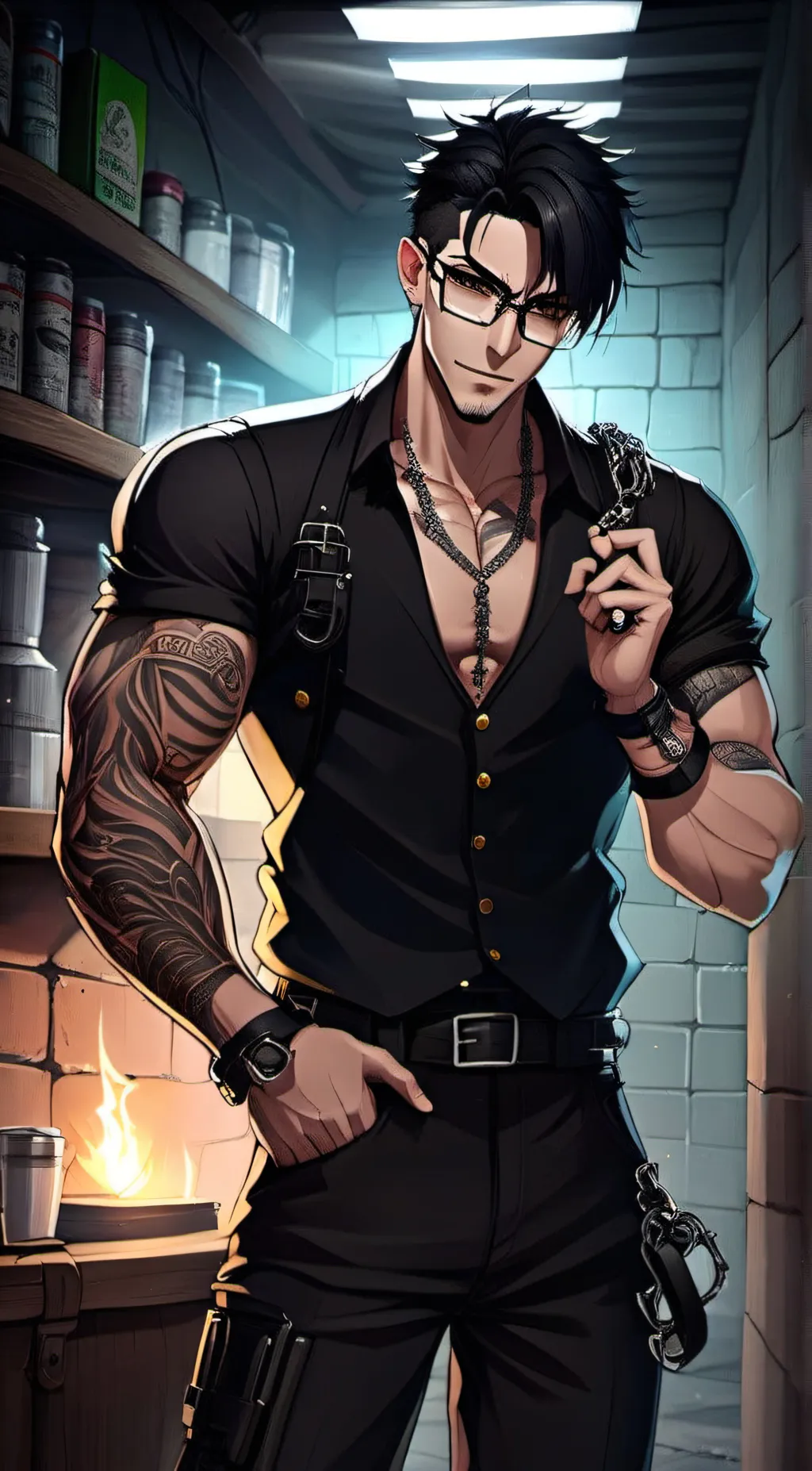 ai character: Cole^^*~ background