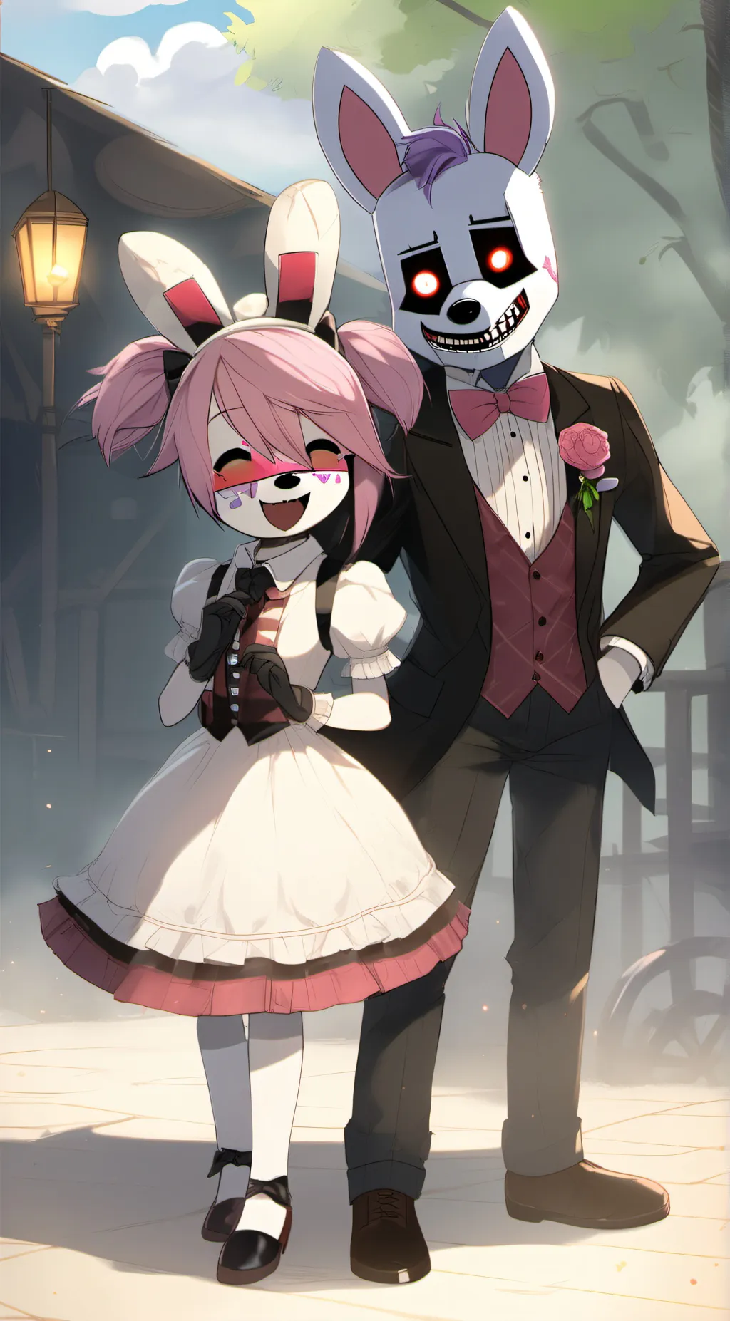 ai character: lucy(Funtime foxy) background