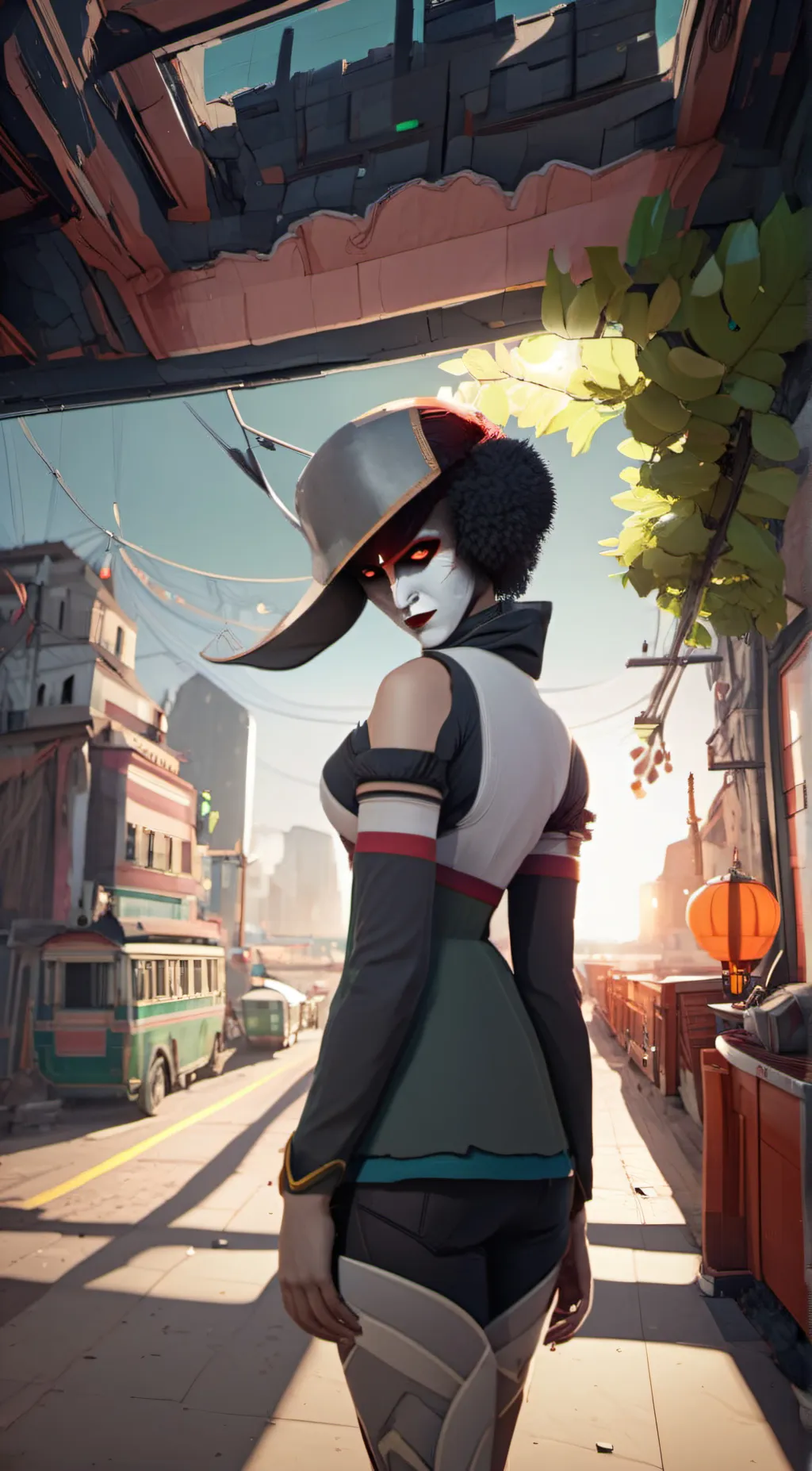 ai character: tip toe.... background