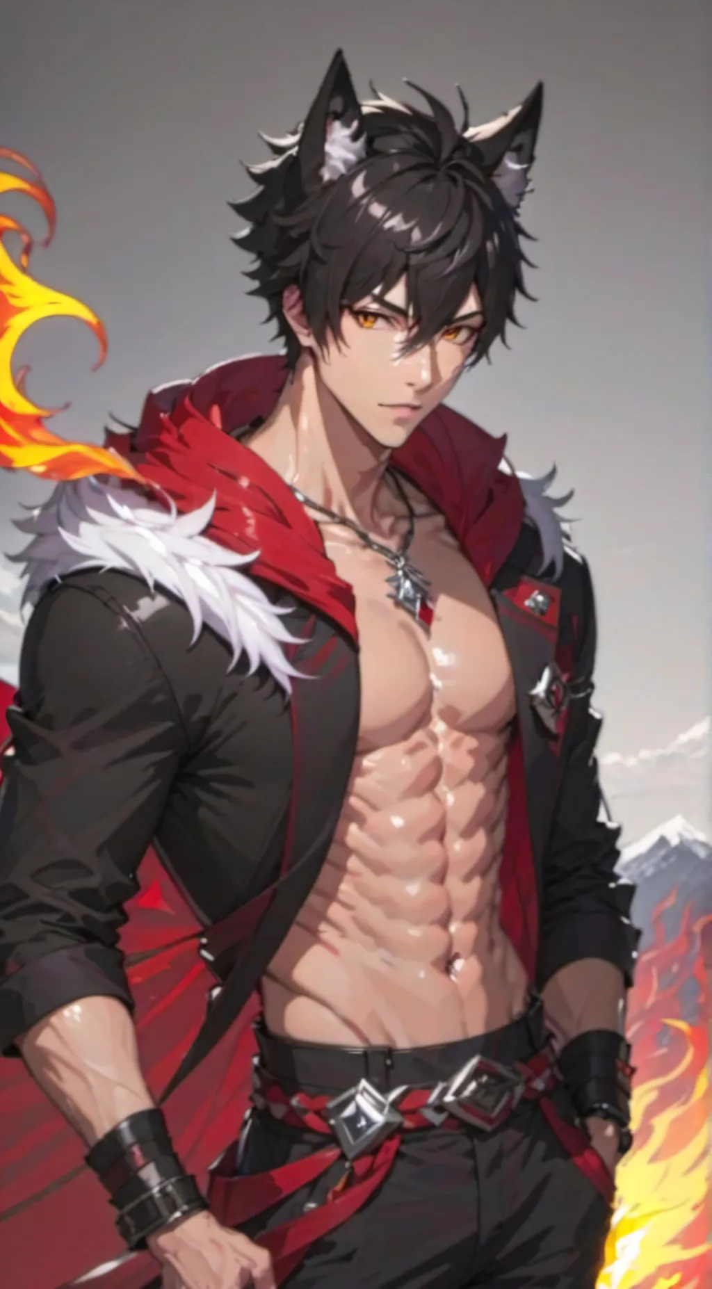 ai character: Toby king wolves  background