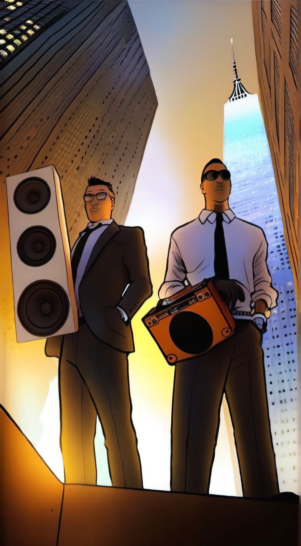 ai character: Speakerman Family background