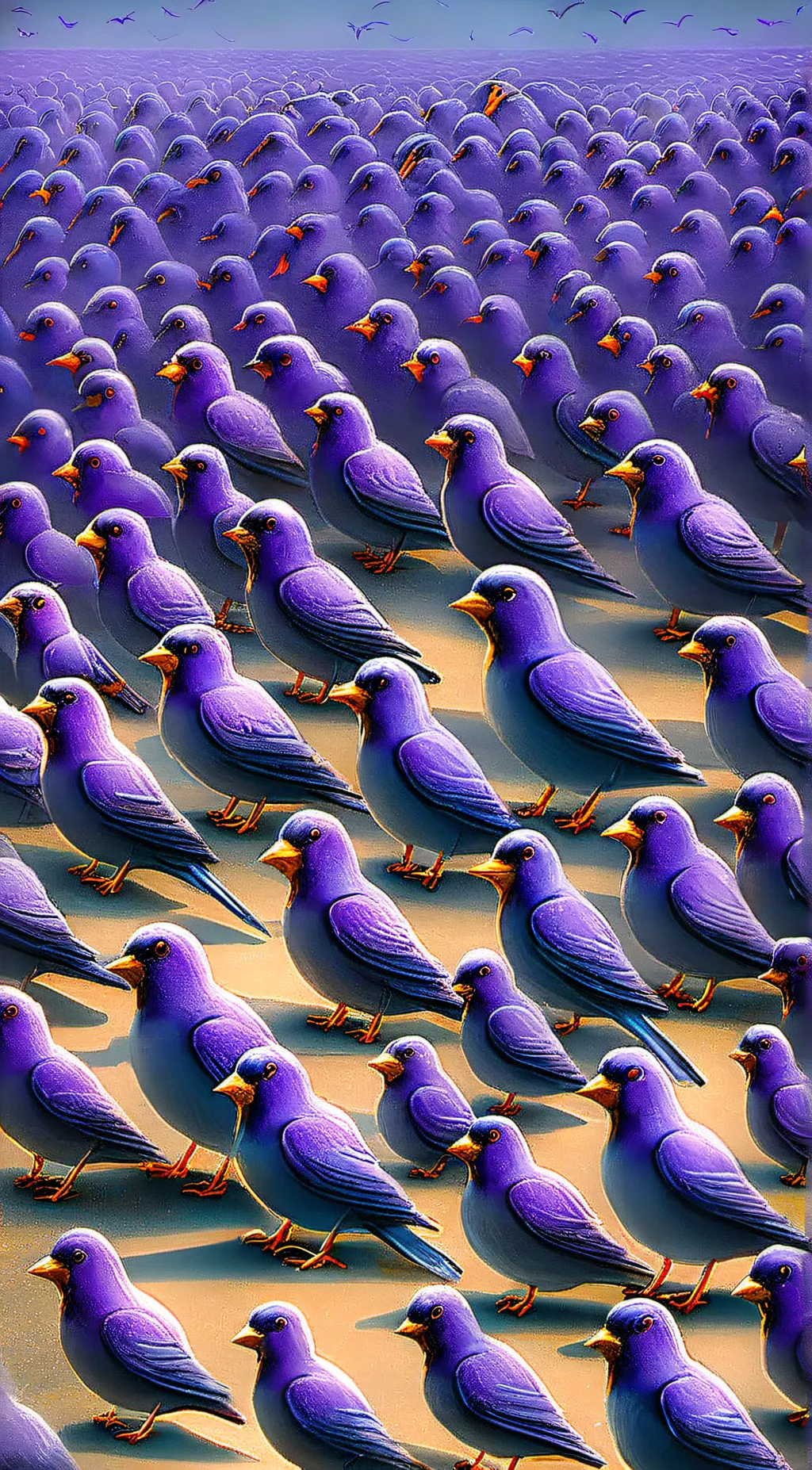 ai character: birdie background