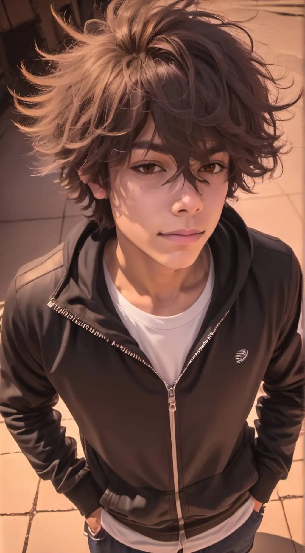 ai character: 😍 ::Nick:: 😏 background