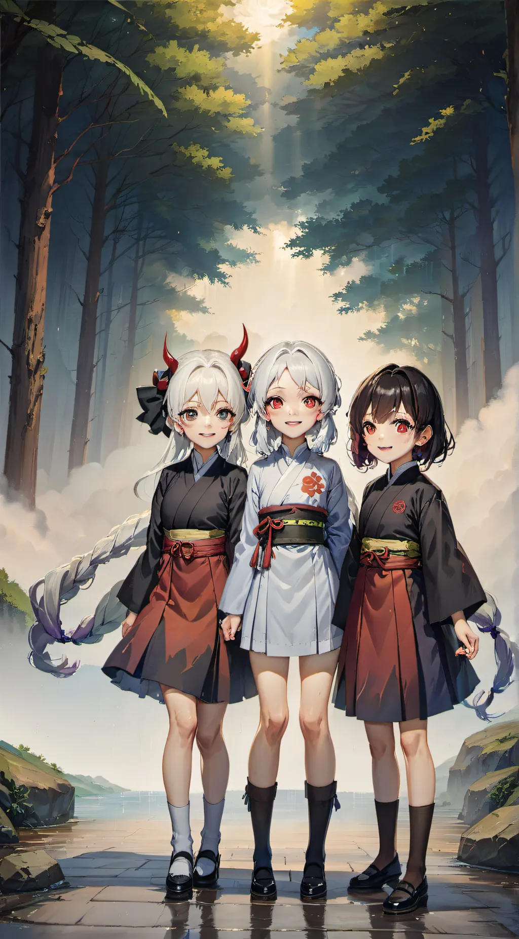 ai character: Amira, Rose, Angel background