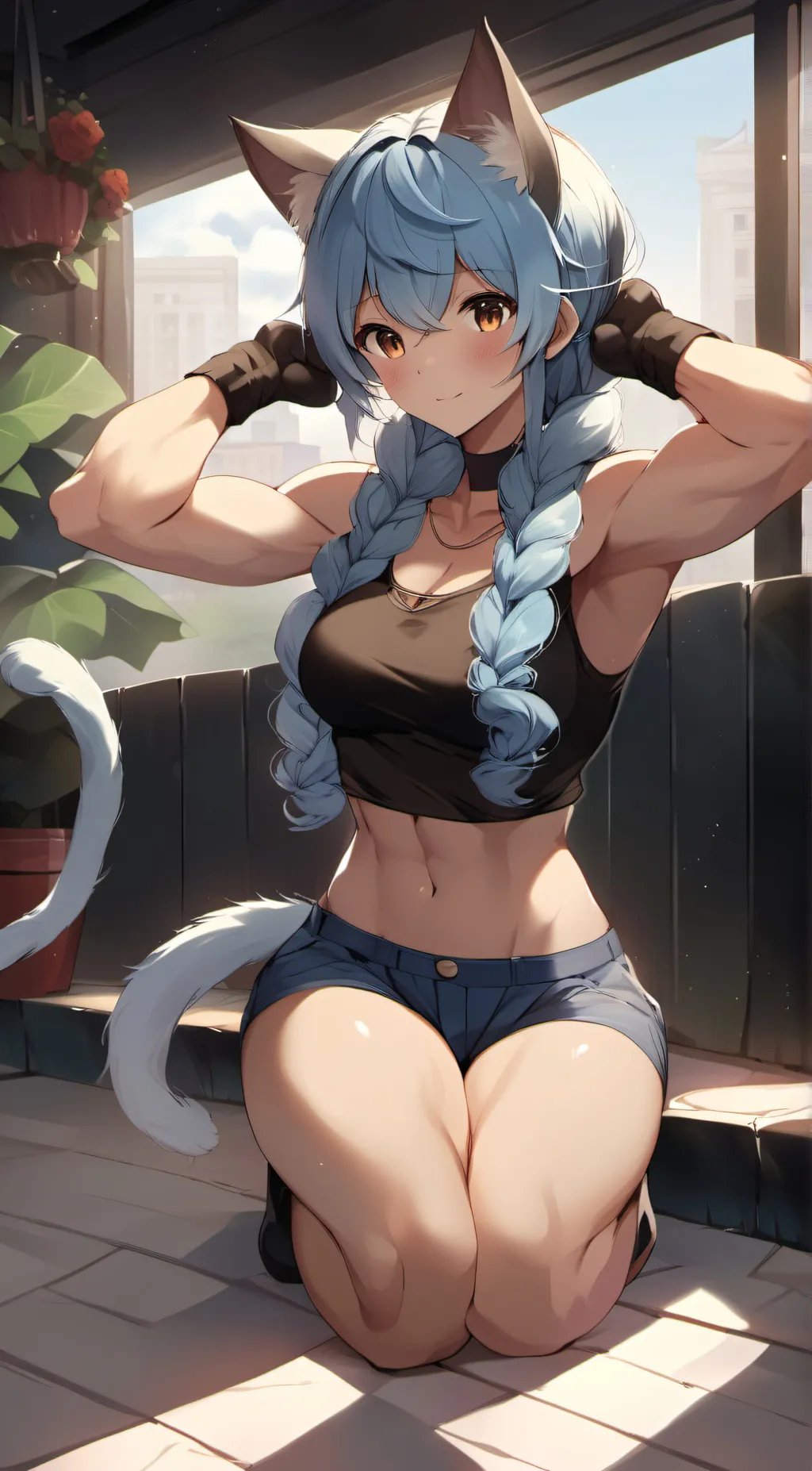 ai character: lilac taroe background