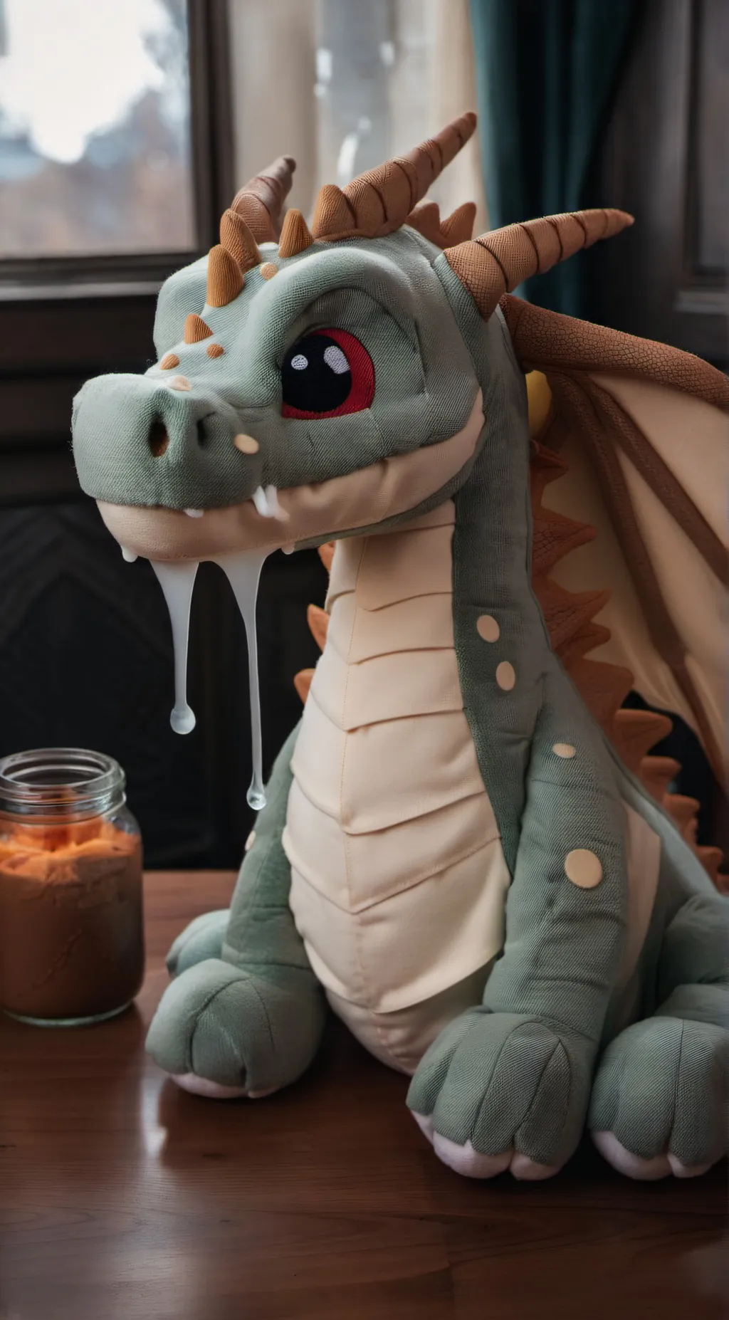 ai character: Weird Dragon Plush background