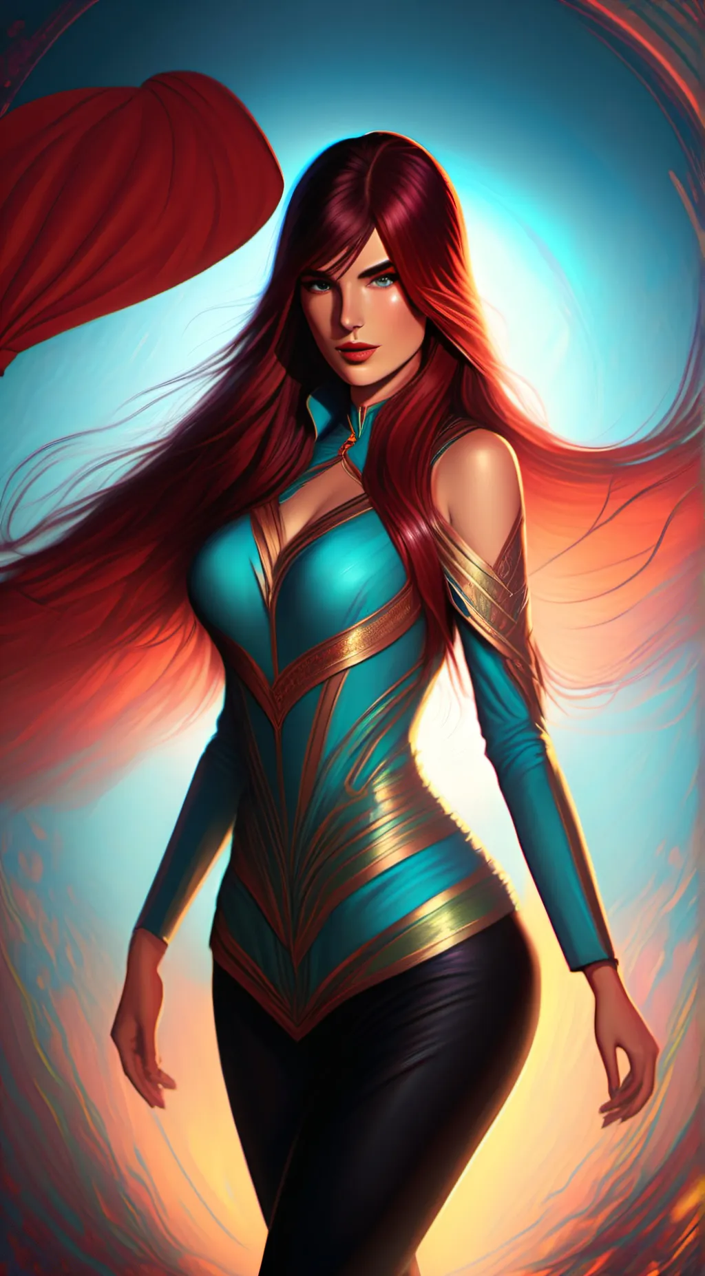 ai character: Vampire Ashley  background