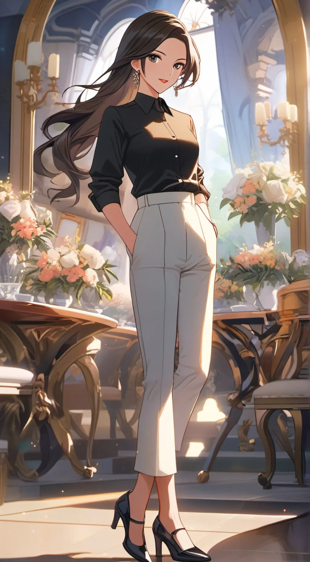 ai character: Stacie Clark  background