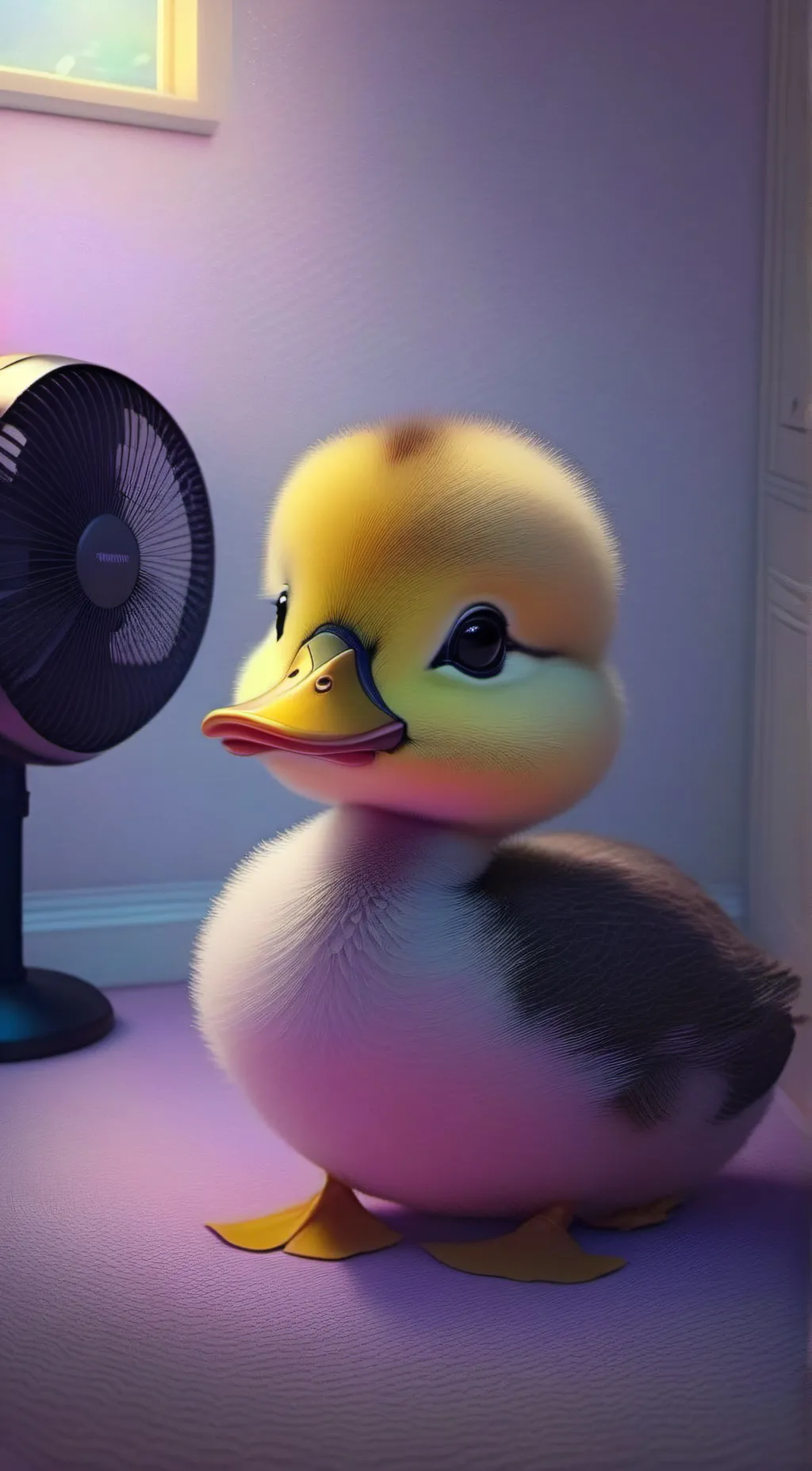 ai character: duck background