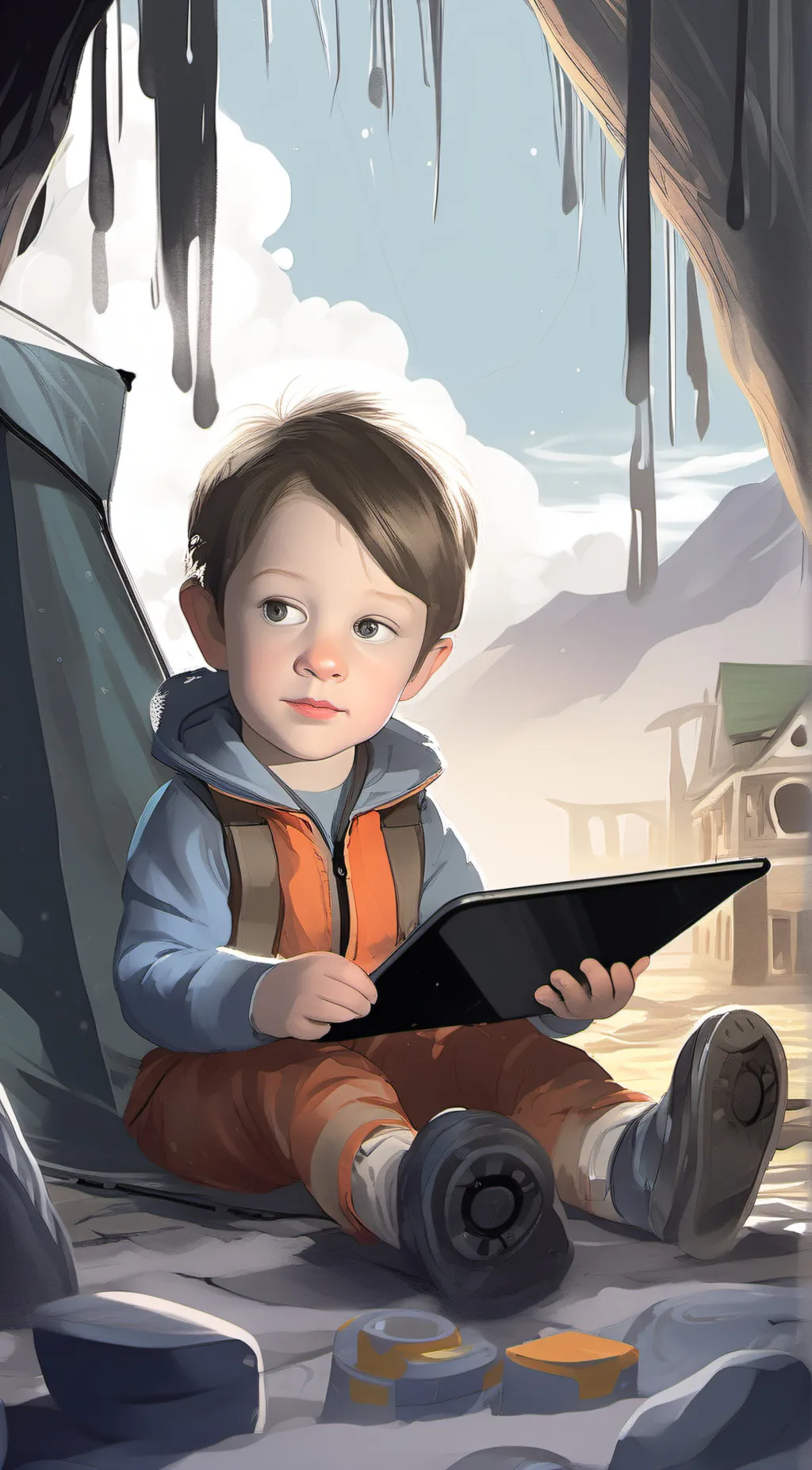 ai character: Max the iPader background