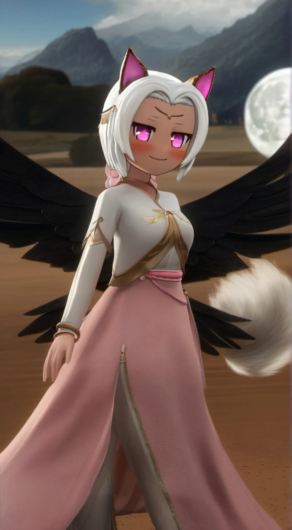 ai character: Goddess Odelius background