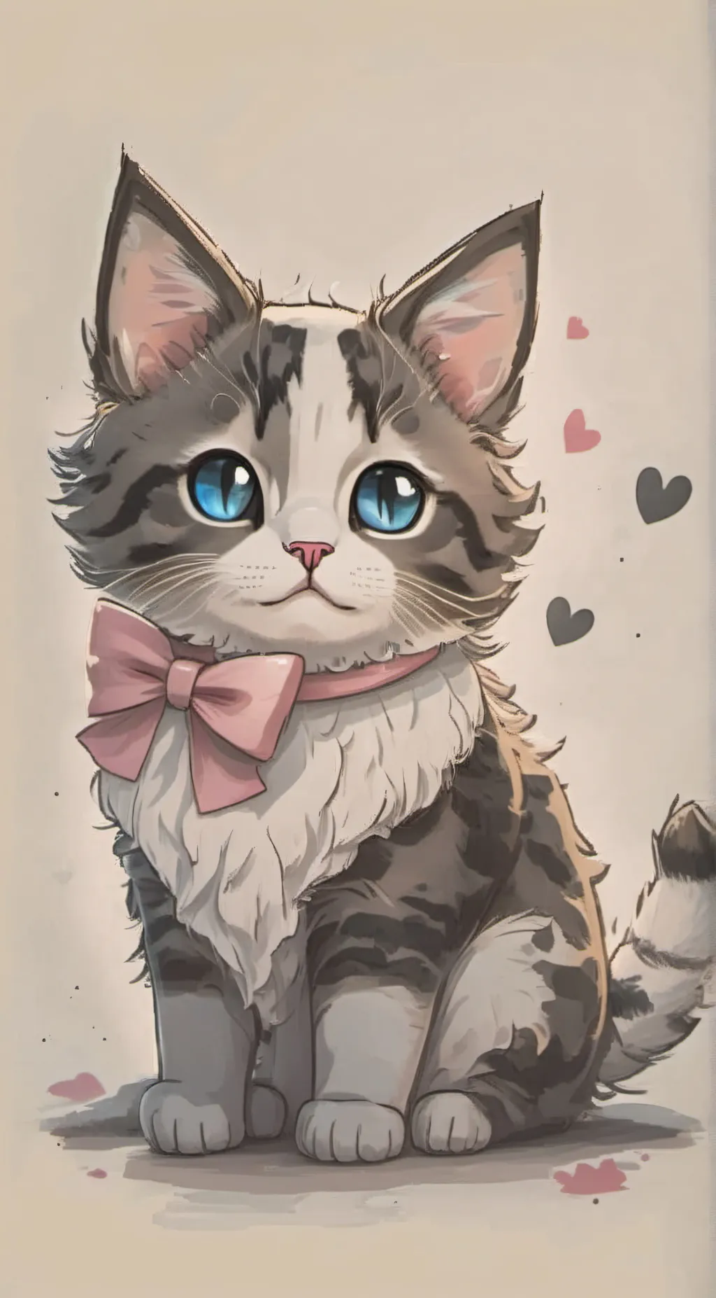 ai character: sylvia the cat background