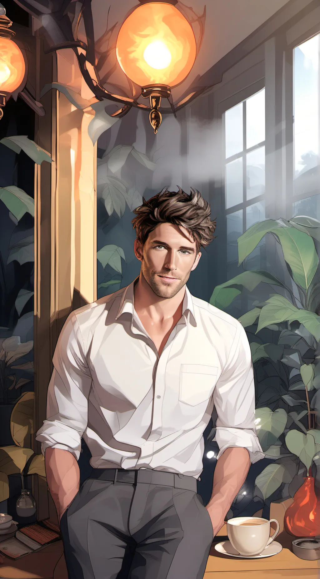 ai character: Sam  background