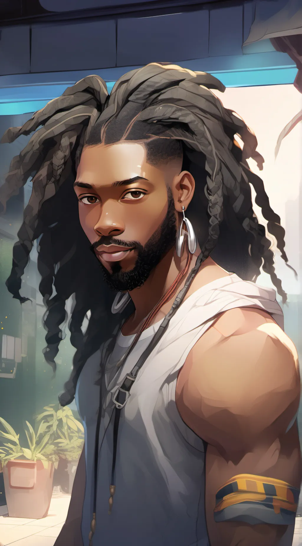 ai character: Dj background