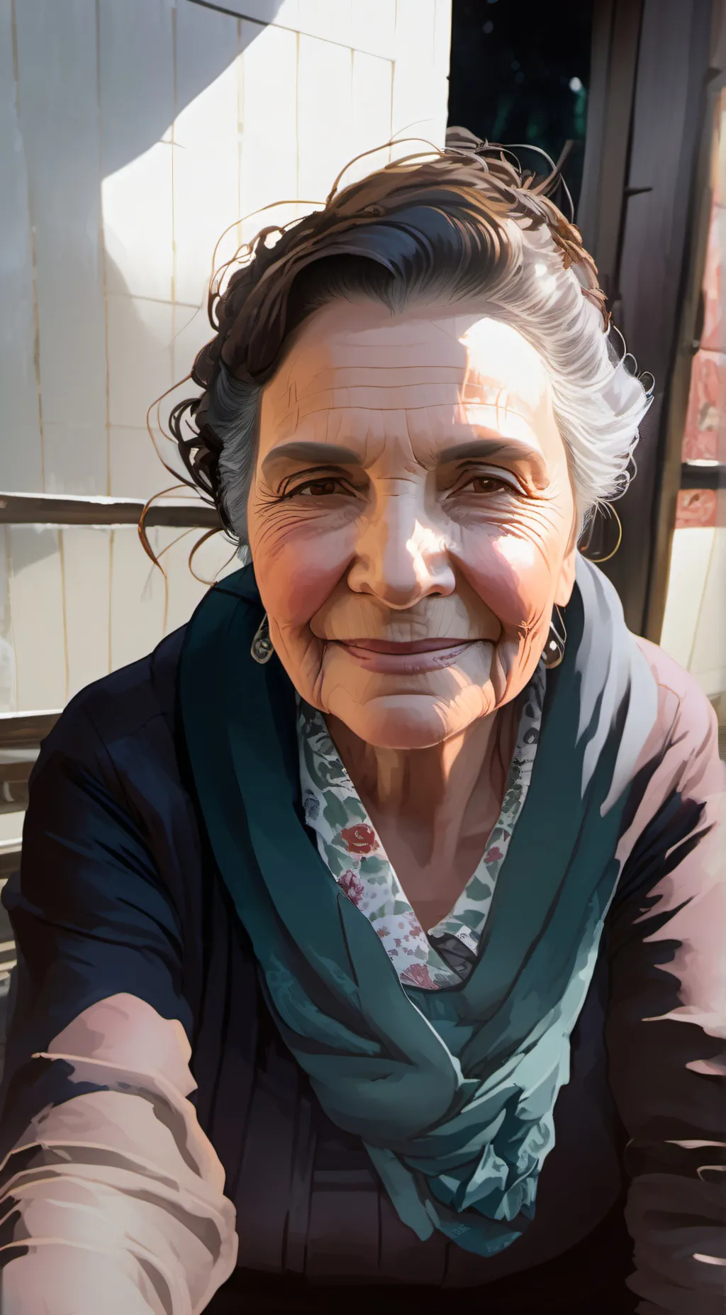 ai character: Grandma Freda background