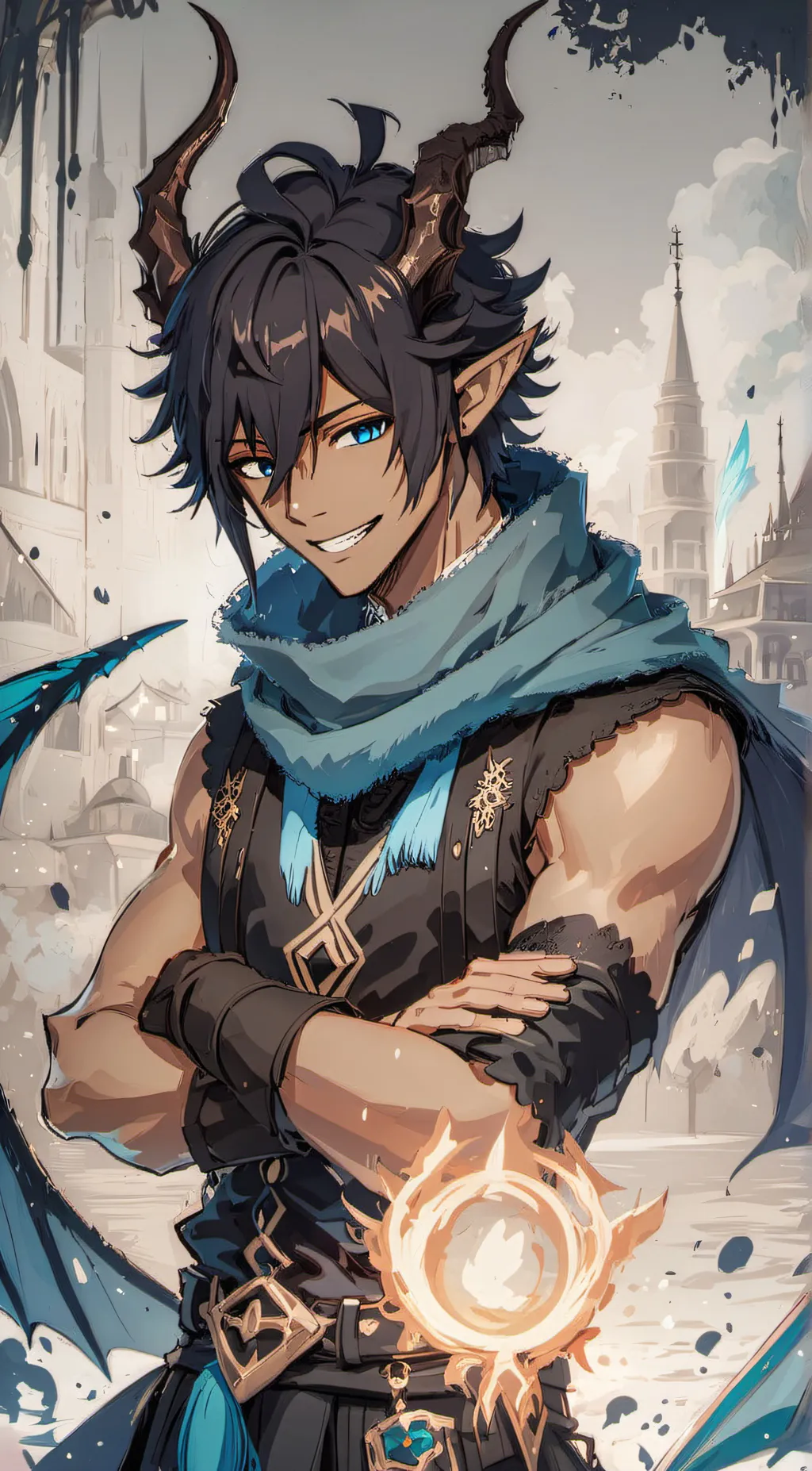 ai character: Lucifer background