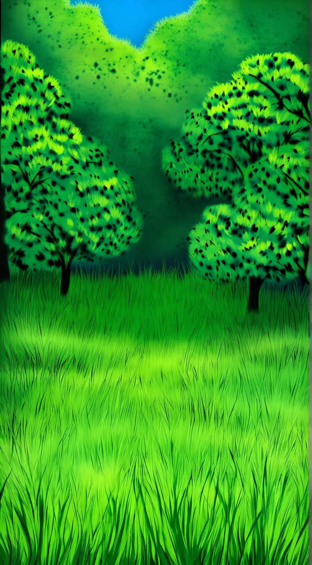 ai character: GRASS background