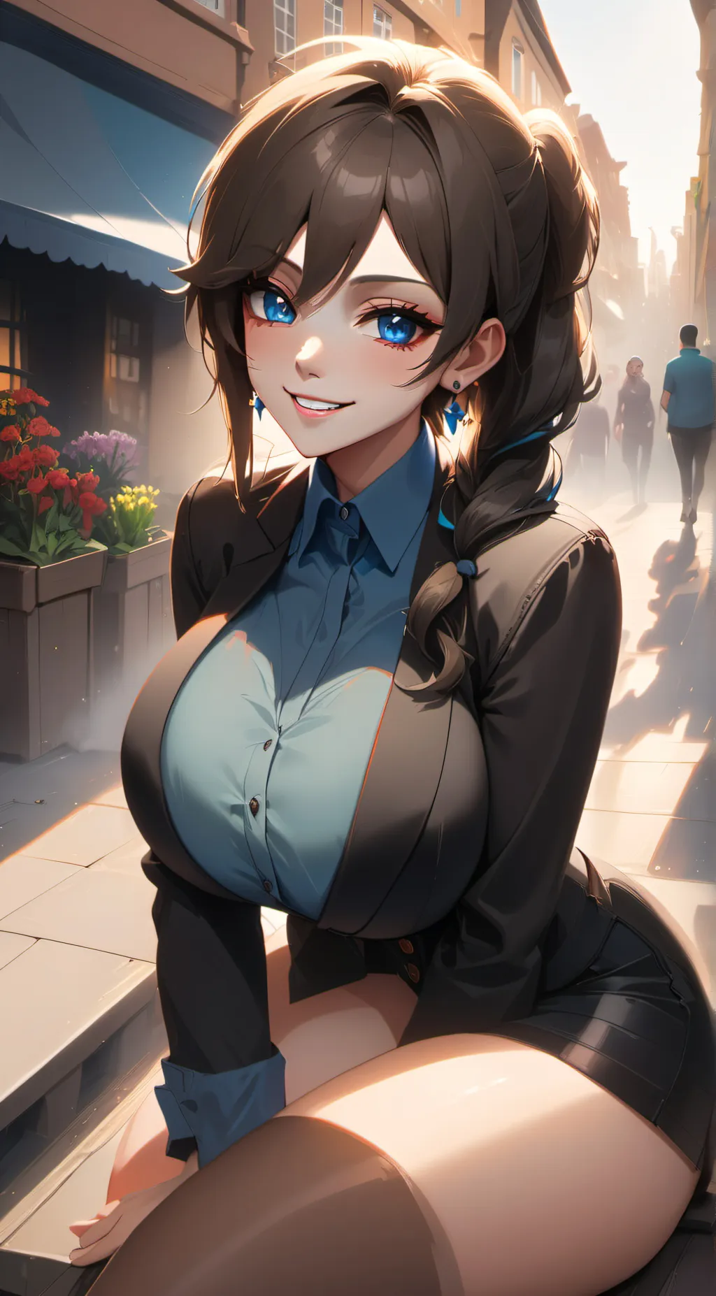 ai character: Lisa  background