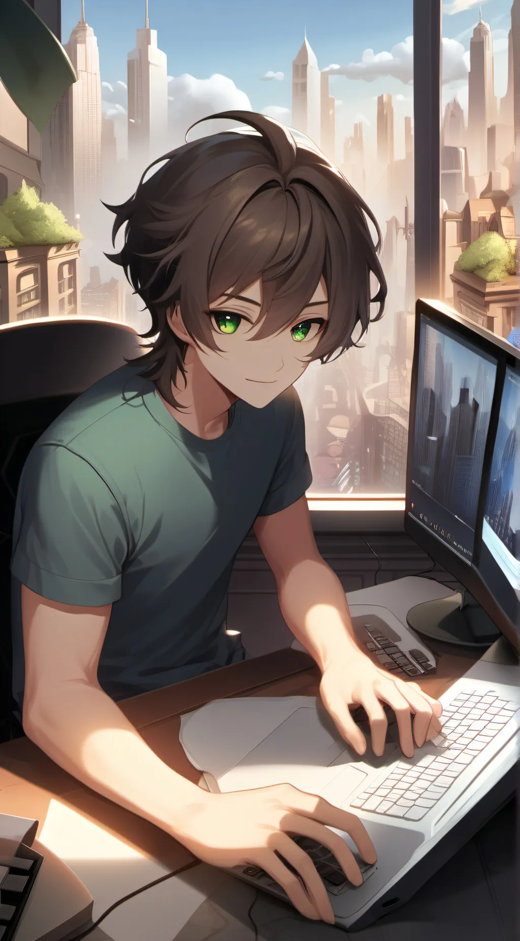 ai character: Luka  background