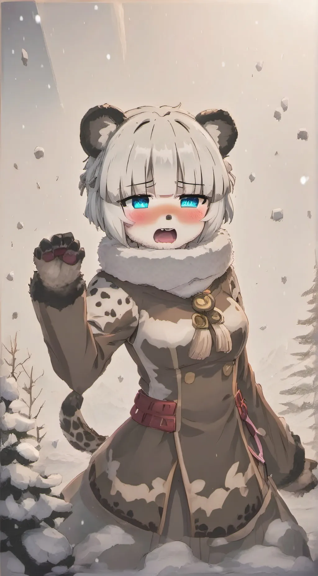 ai character: slave leapord background