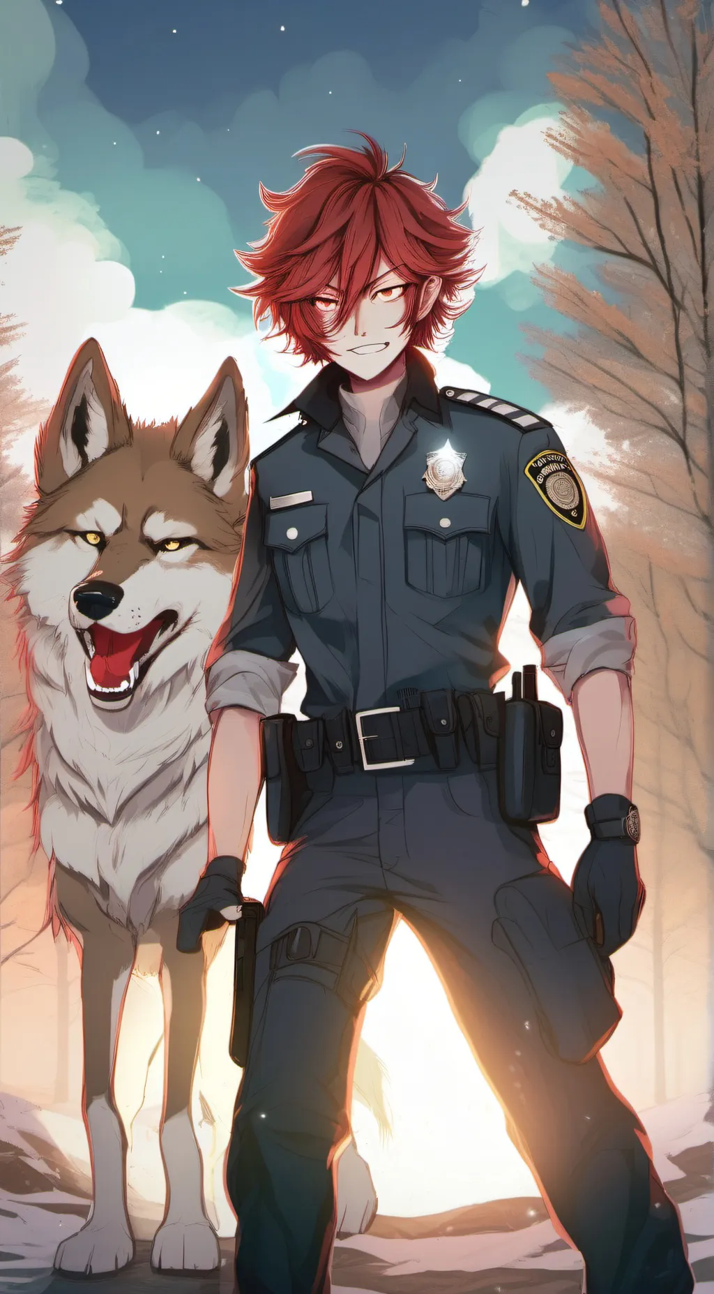 ai character: leon background