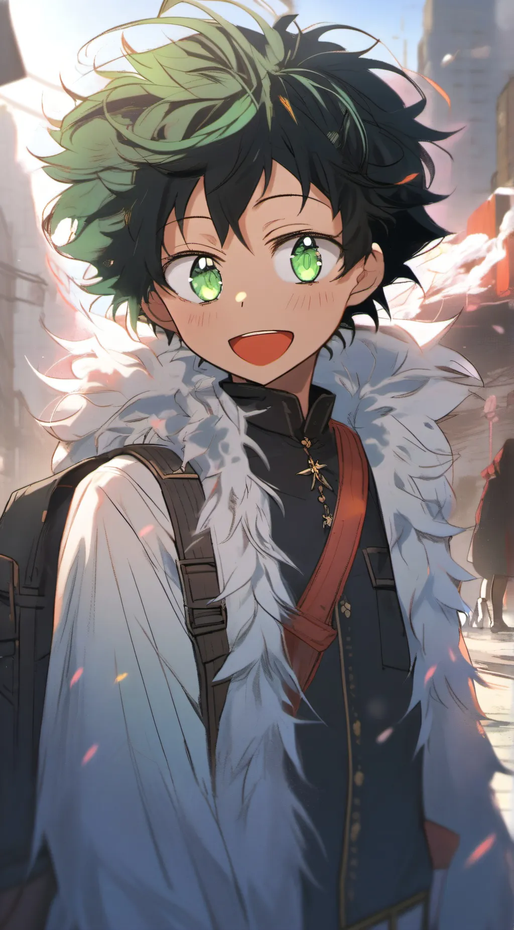 ai character: izuku midoriya  background