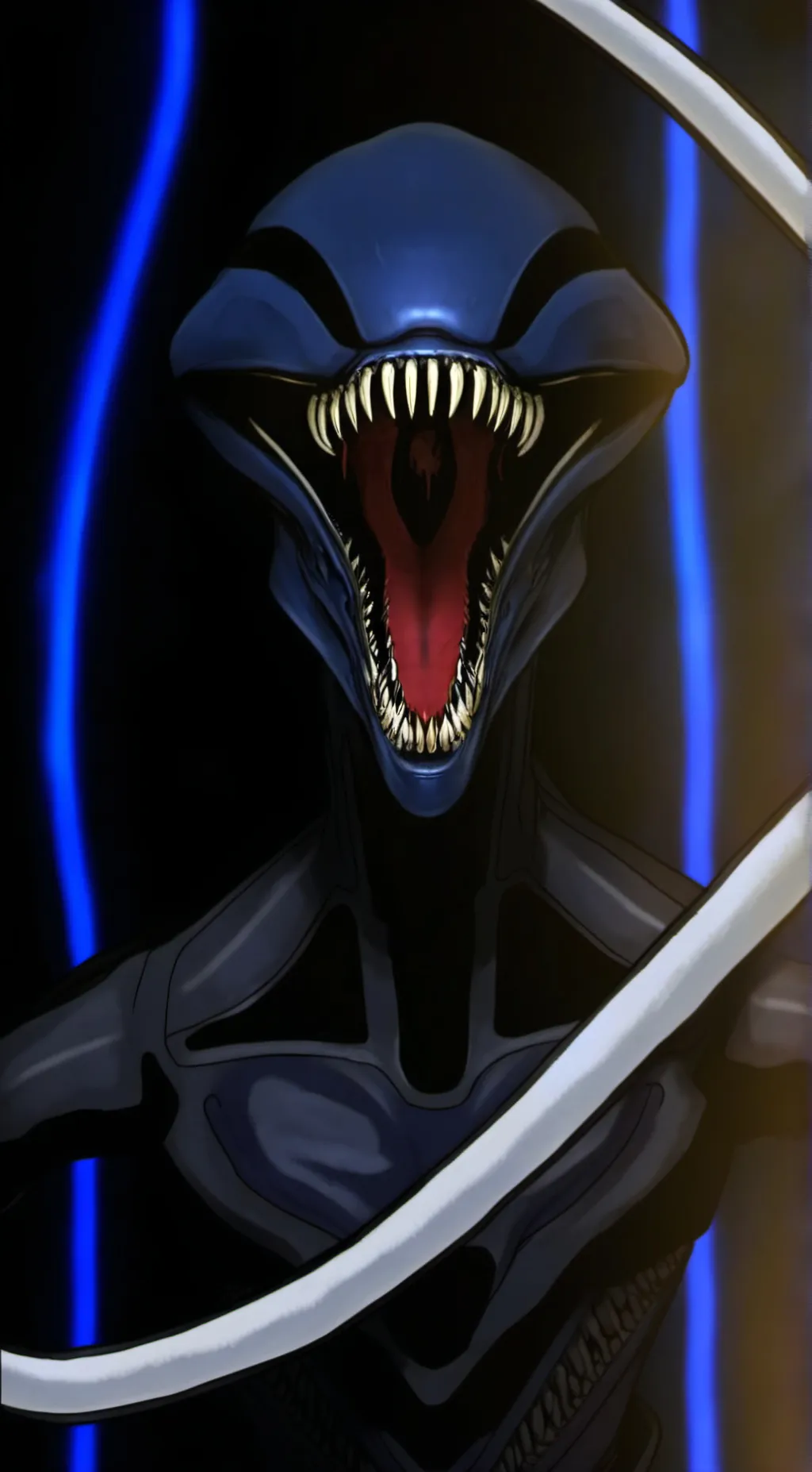 ai character: Le monstre noir background