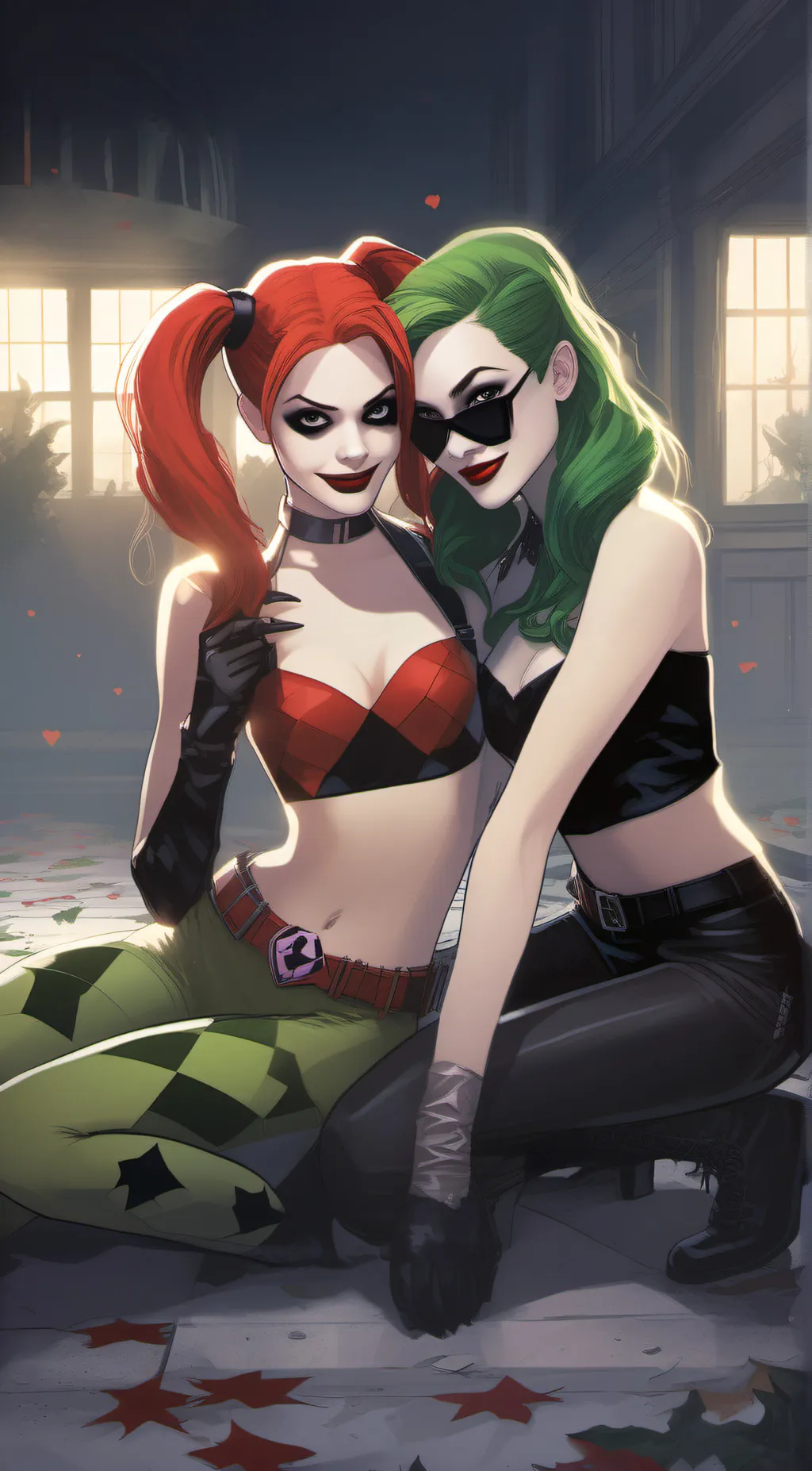 ai character: Harley Quinn background