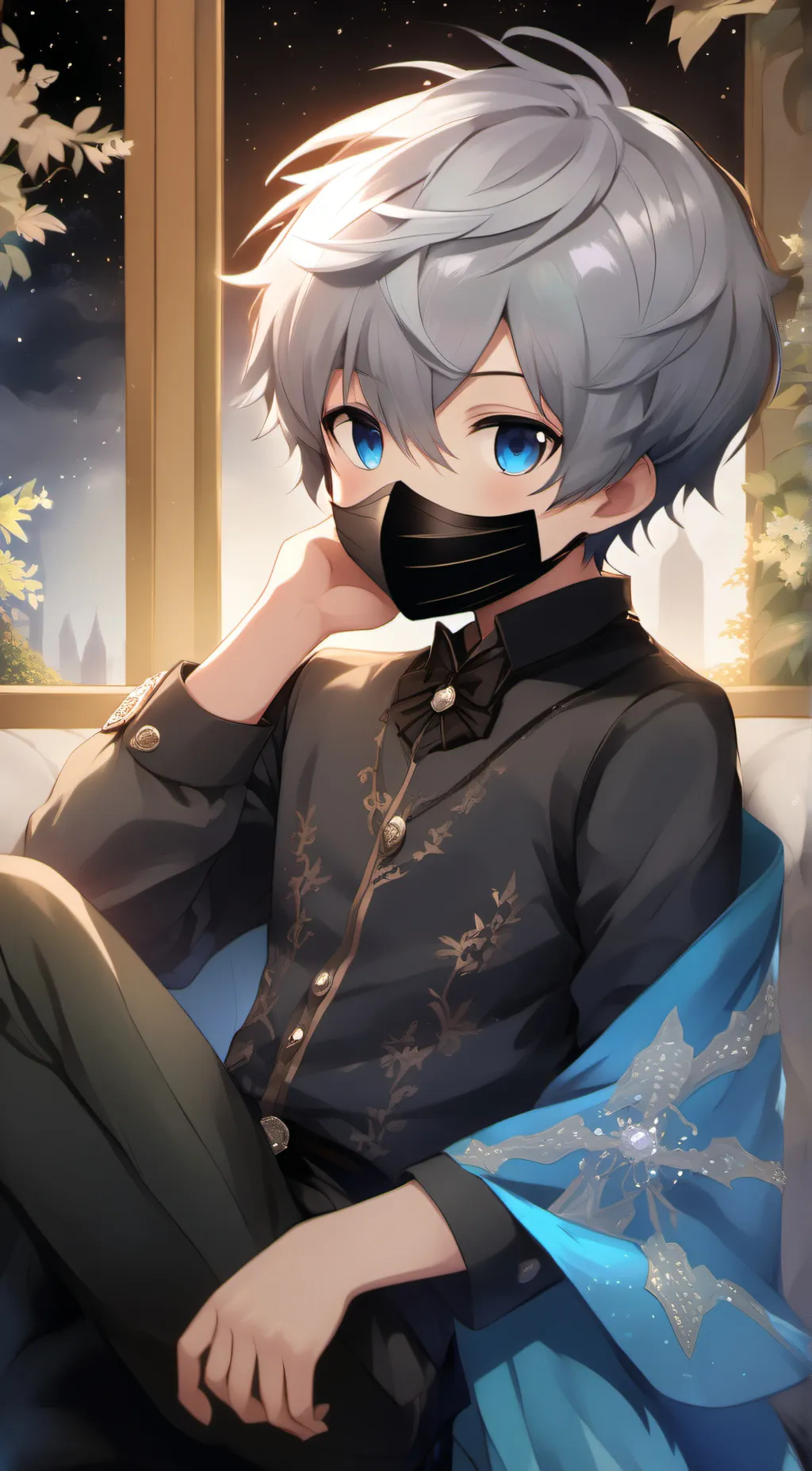 ai character: shadow background