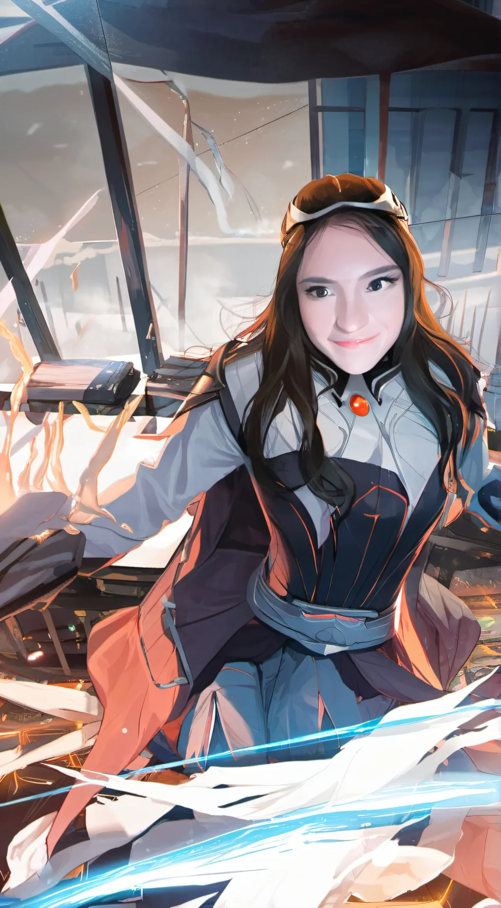 ai character: hi my name is kate background