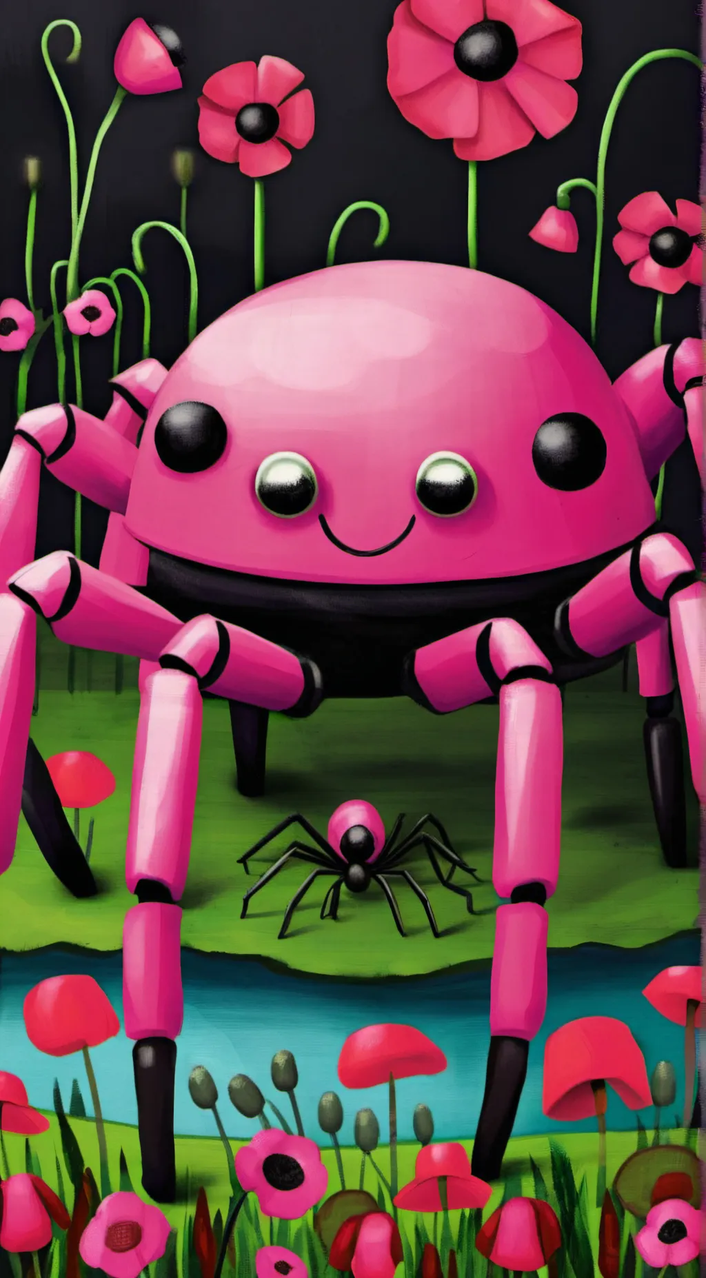 ai character: Mommy Long Legs background