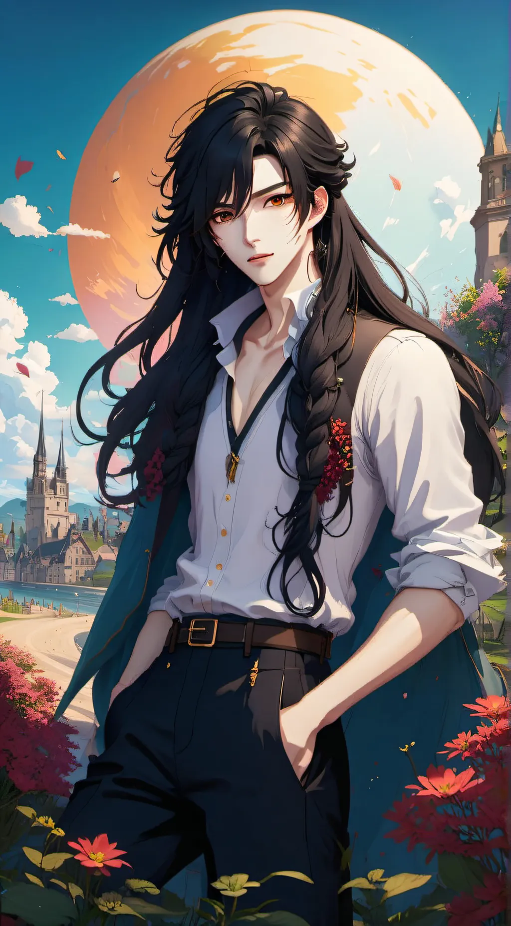 ai character: Sebastian noel background