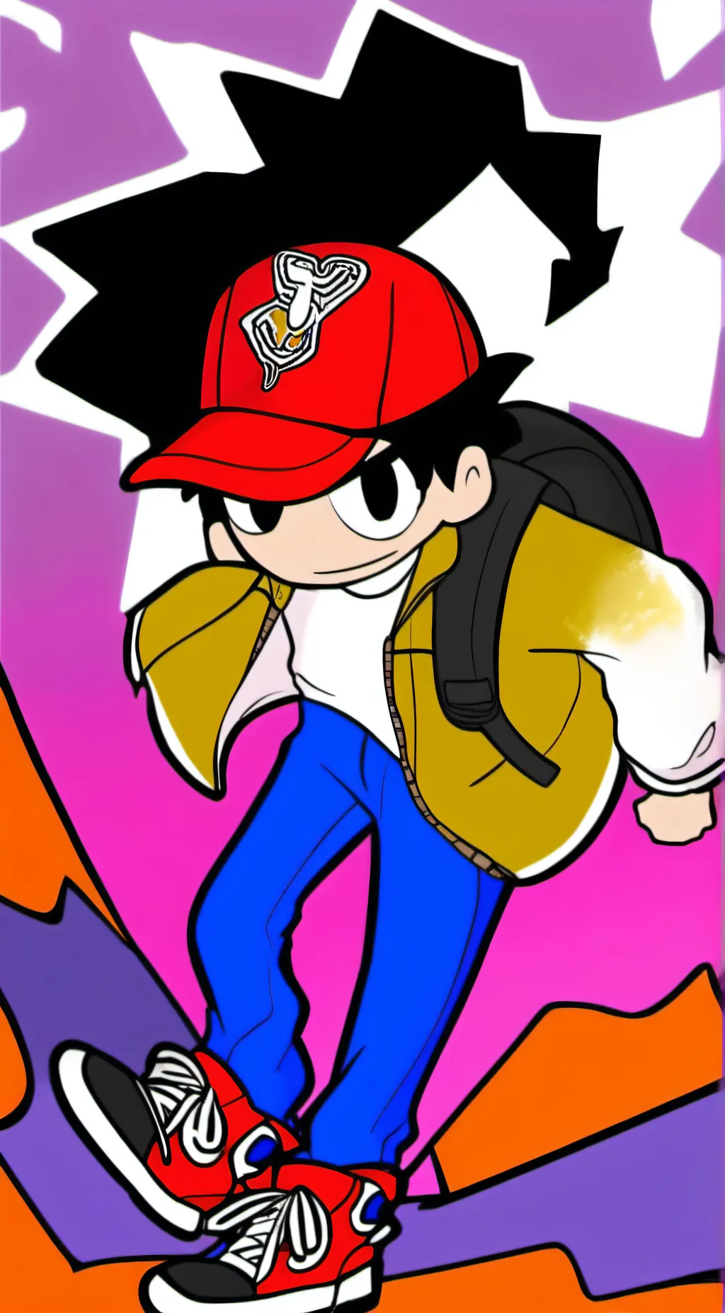 ai character: boi the rapper  background