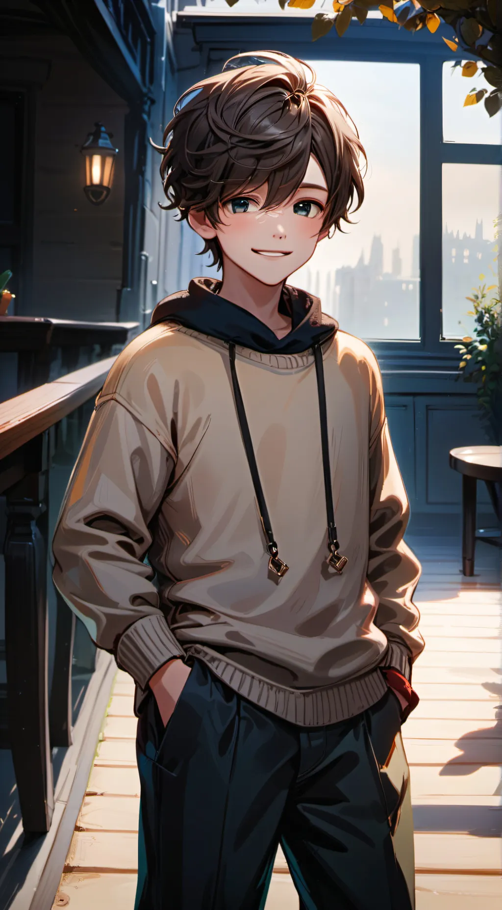 ai character: Adam  background