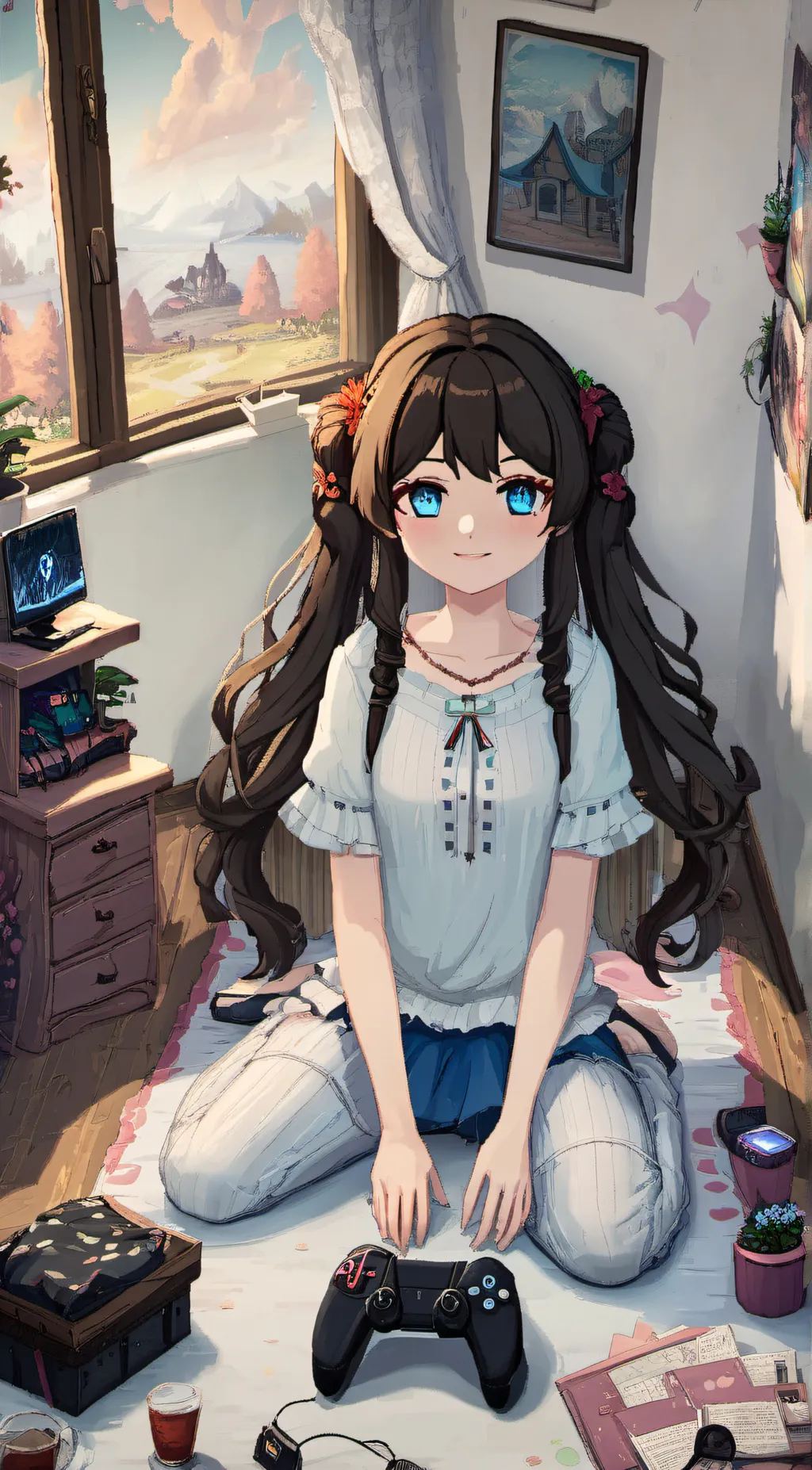 ai character: Izzy  background