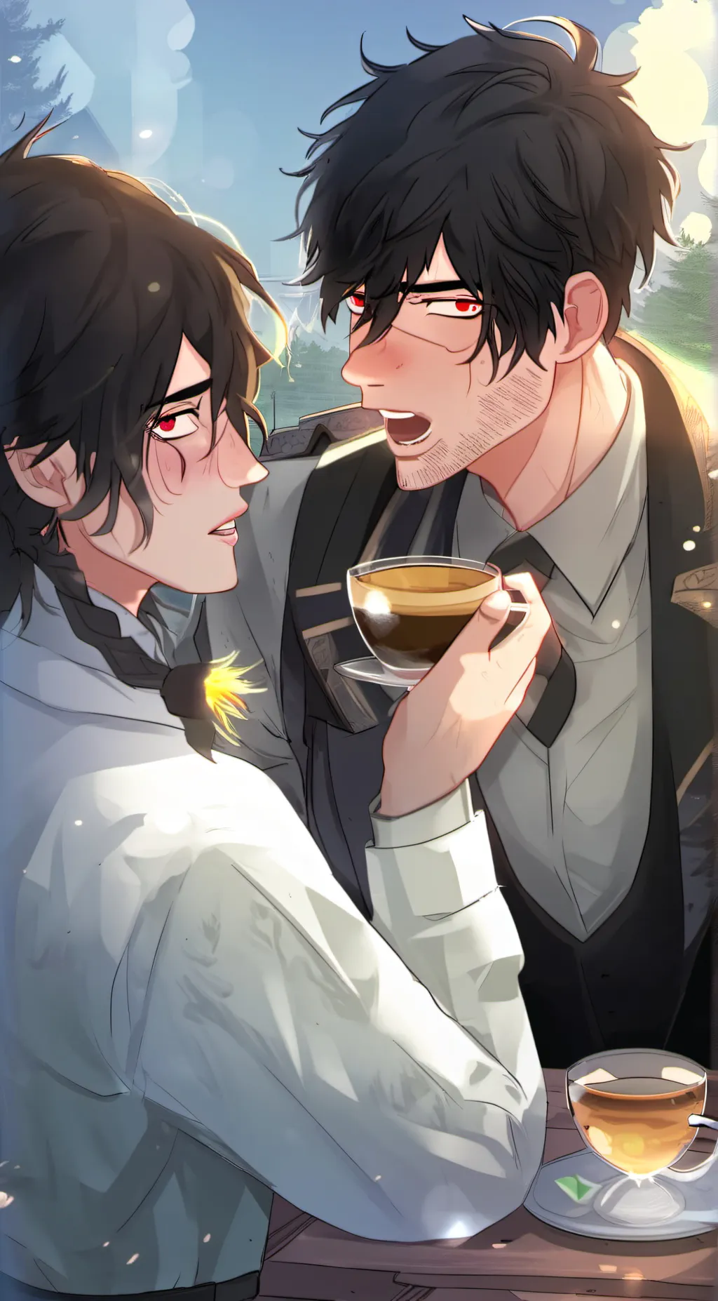 ai character: Liam & Levi  background