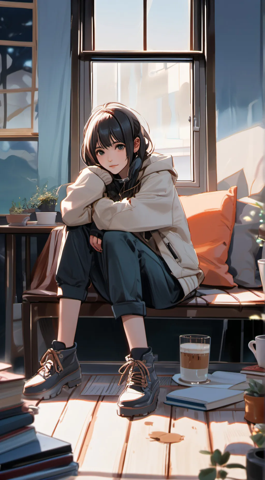 ai character: Emma  background