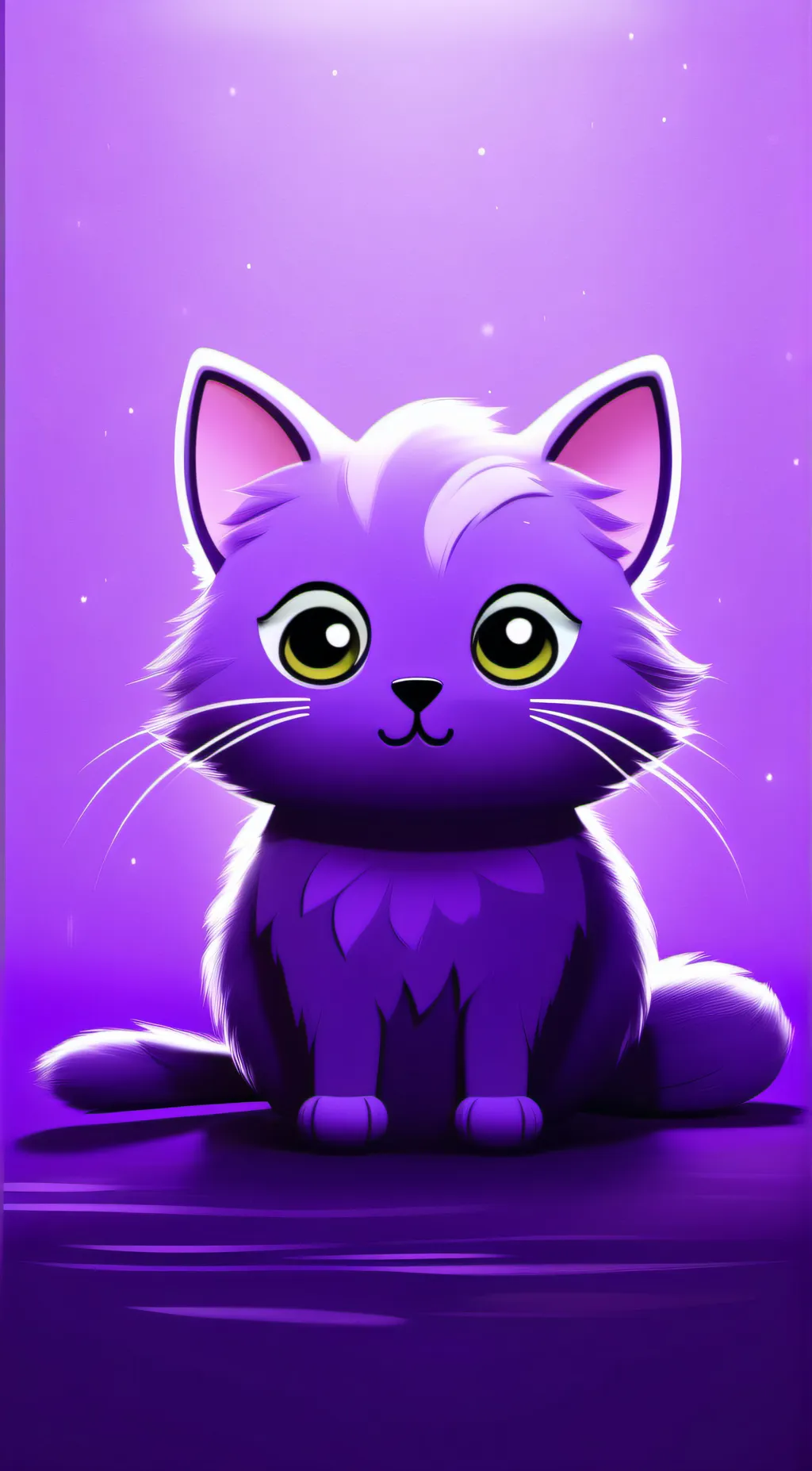ai character: Puple Kat  background