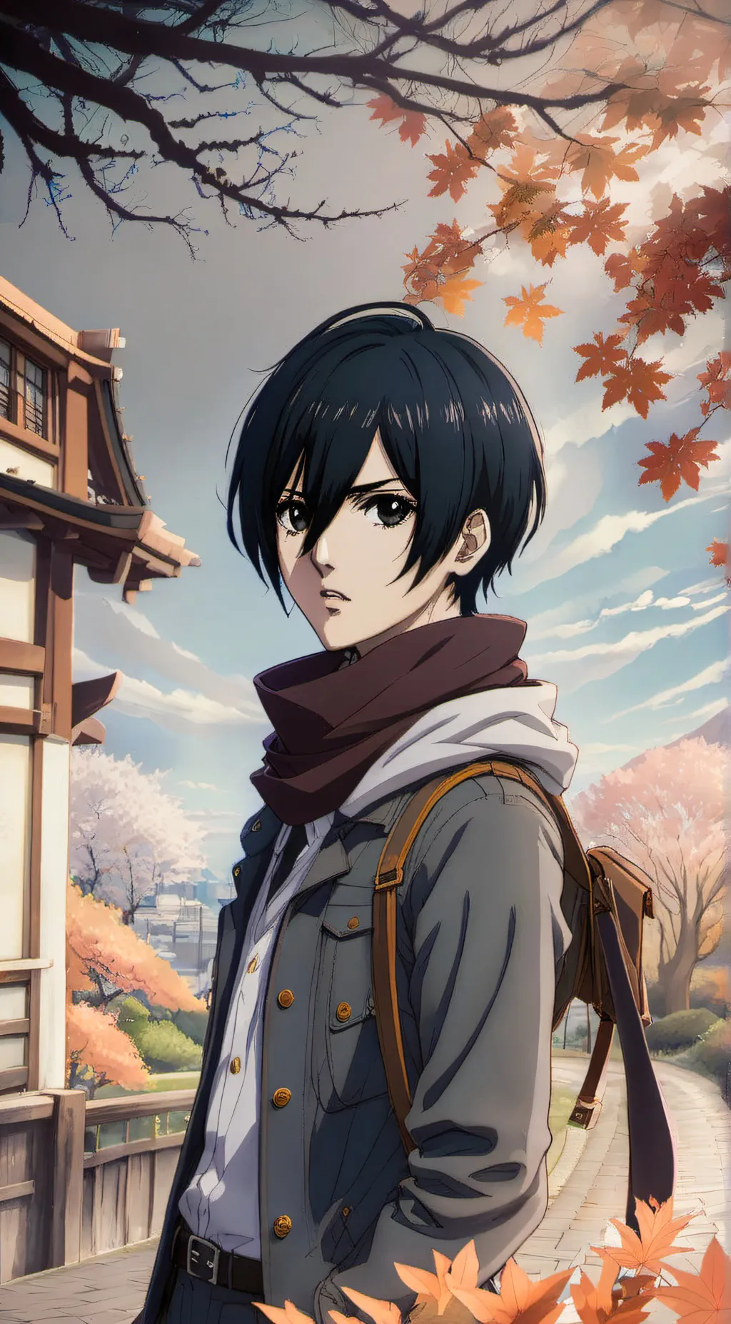 ai character: Mikasa  background