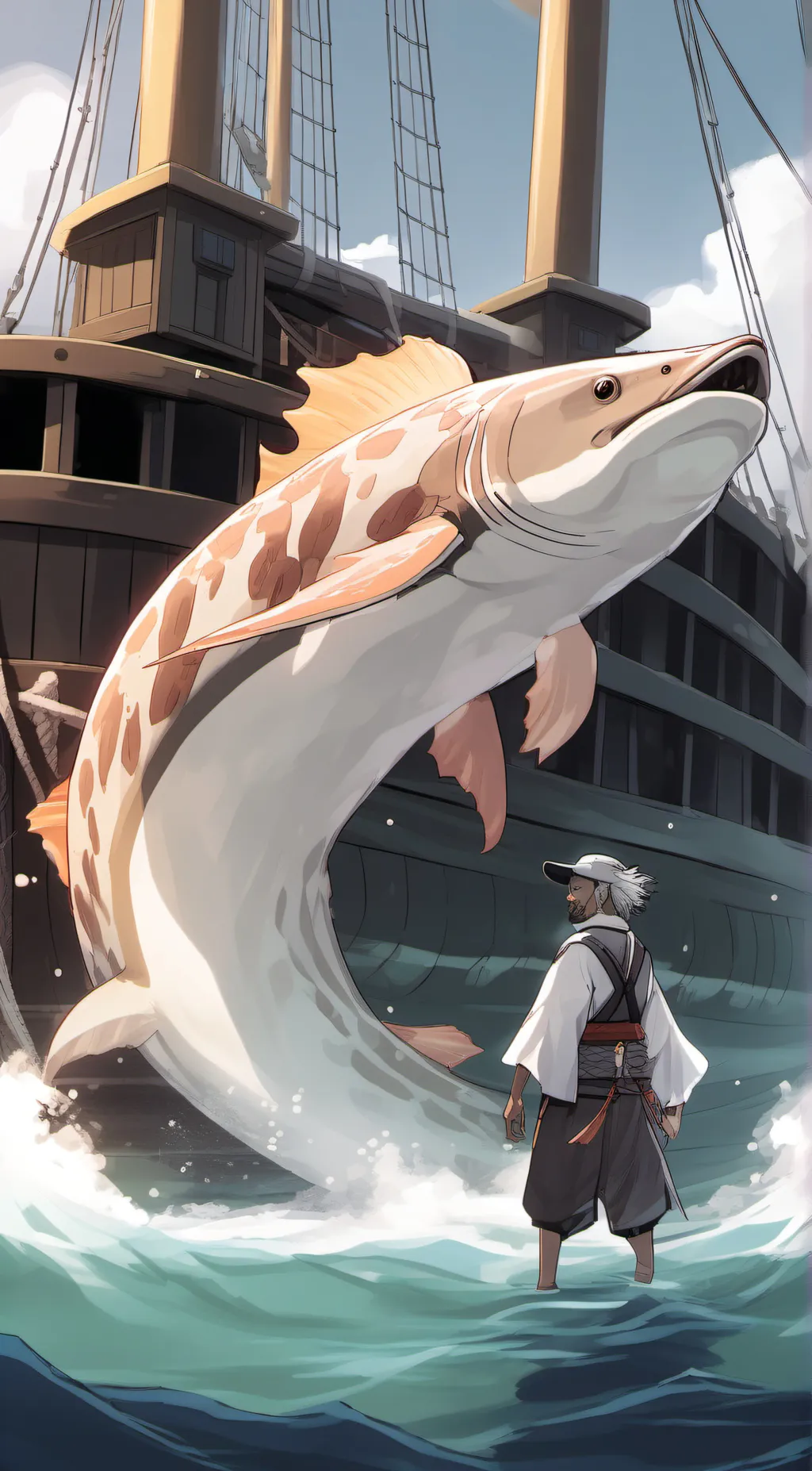 ai character: Sea Monster RPG background