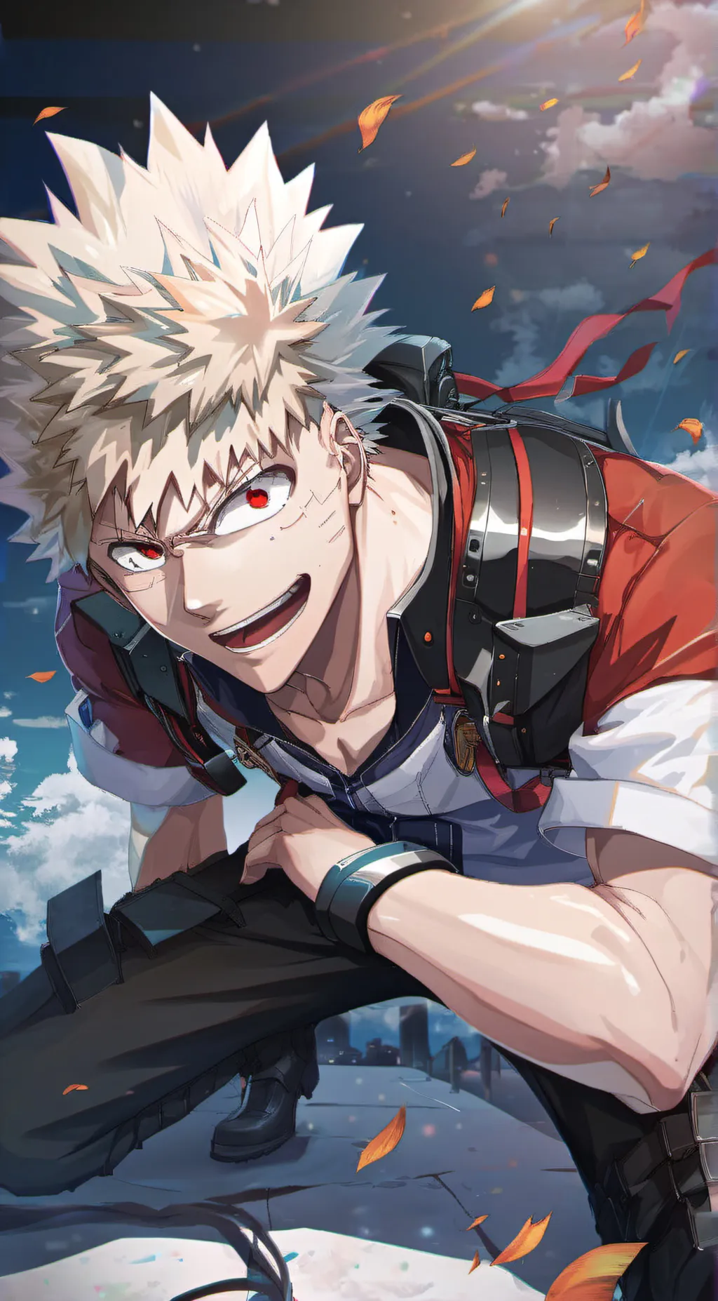 ai character: Bakugou Katsuki  background