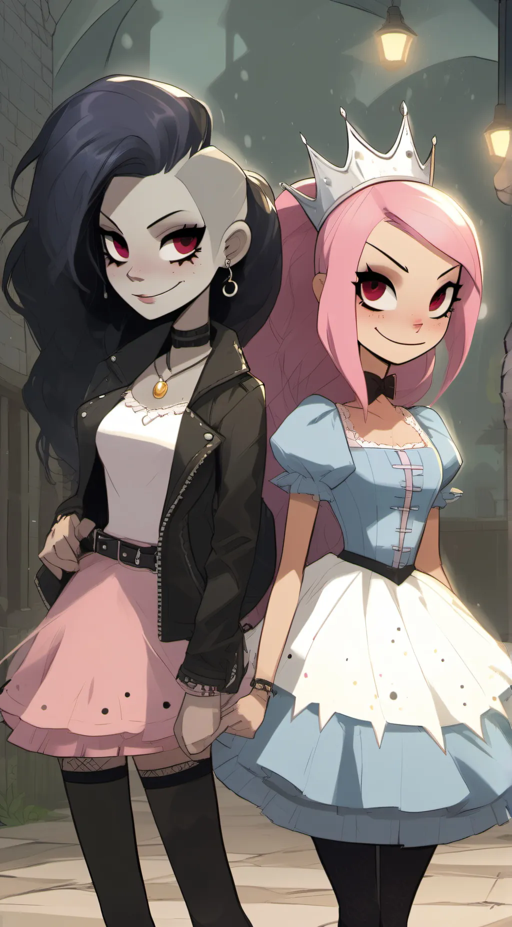 ai character: Bubbleline background