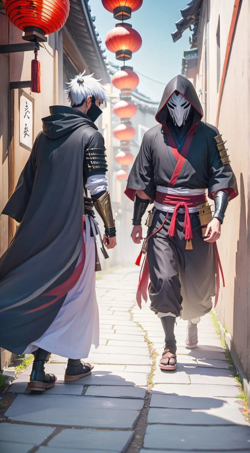 ai character: Masked destroyer  background