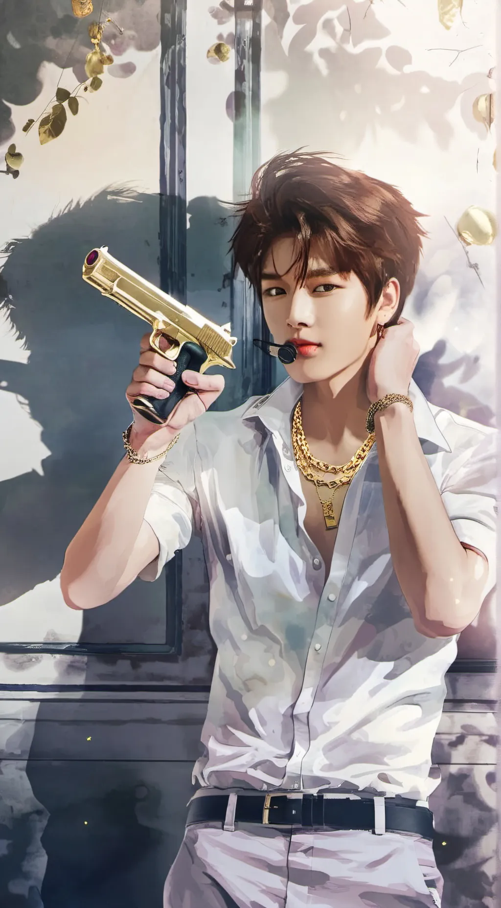 ai character: Seungmin prince  background