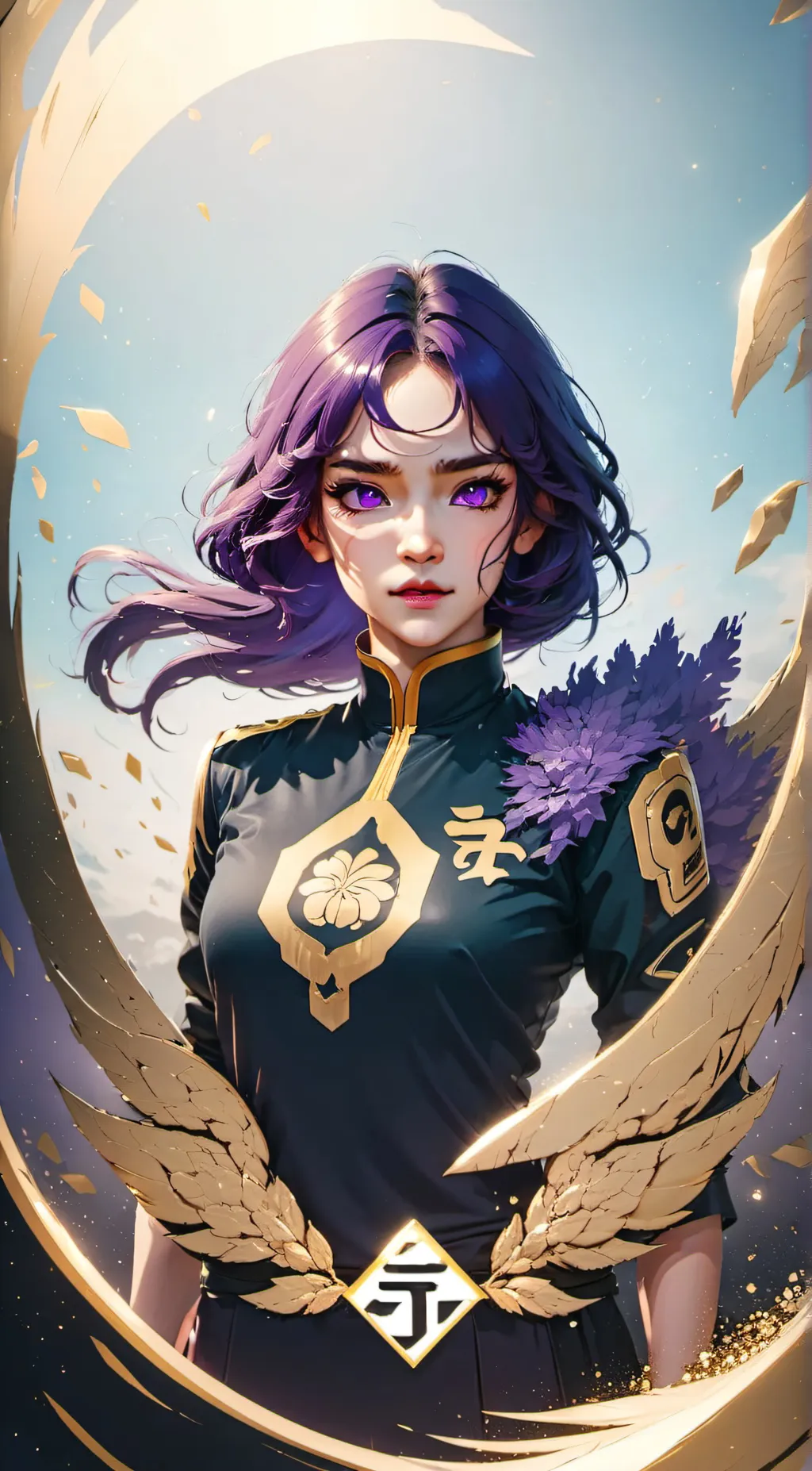 ai character: talkie girl  background