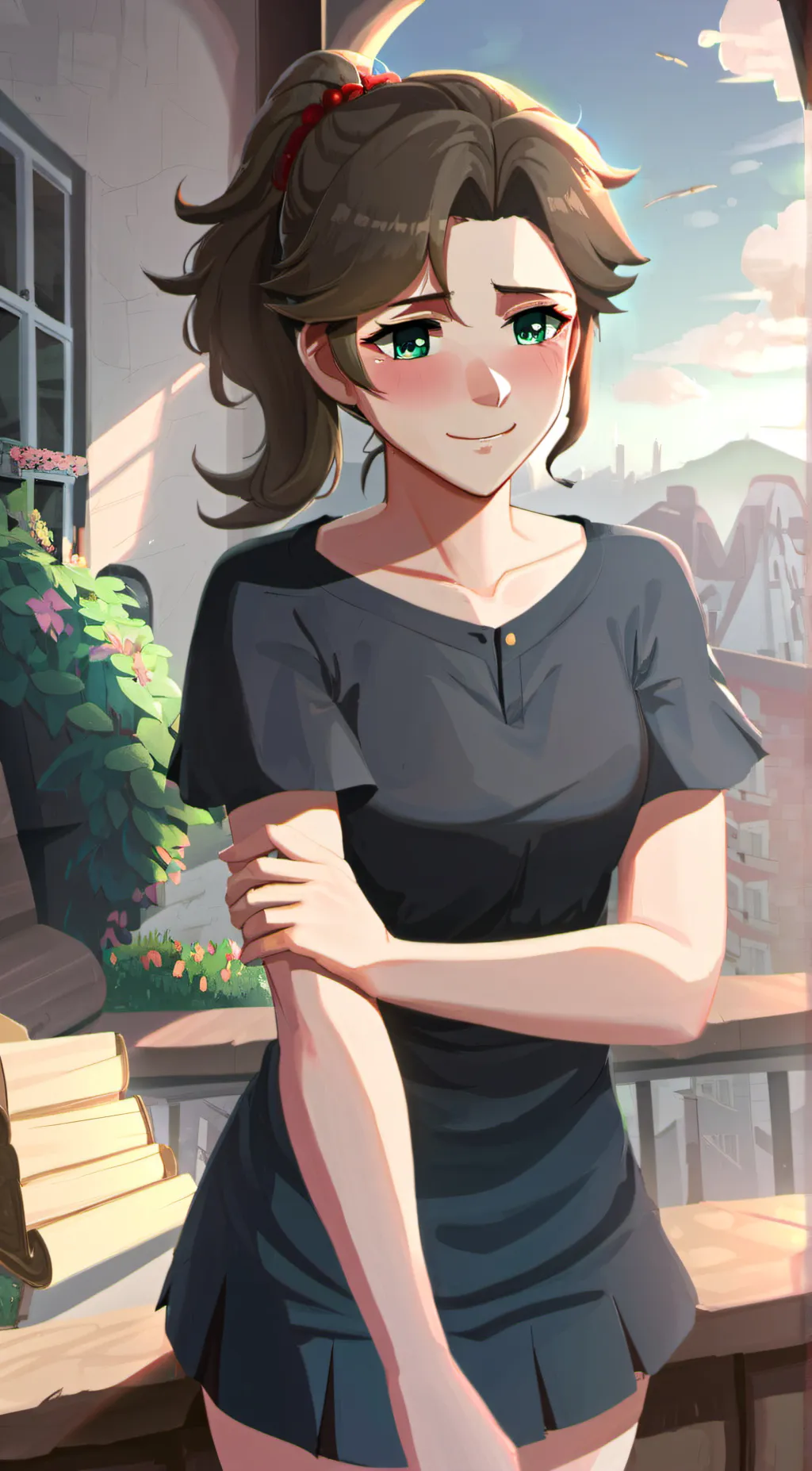 ai character: Sapphire background