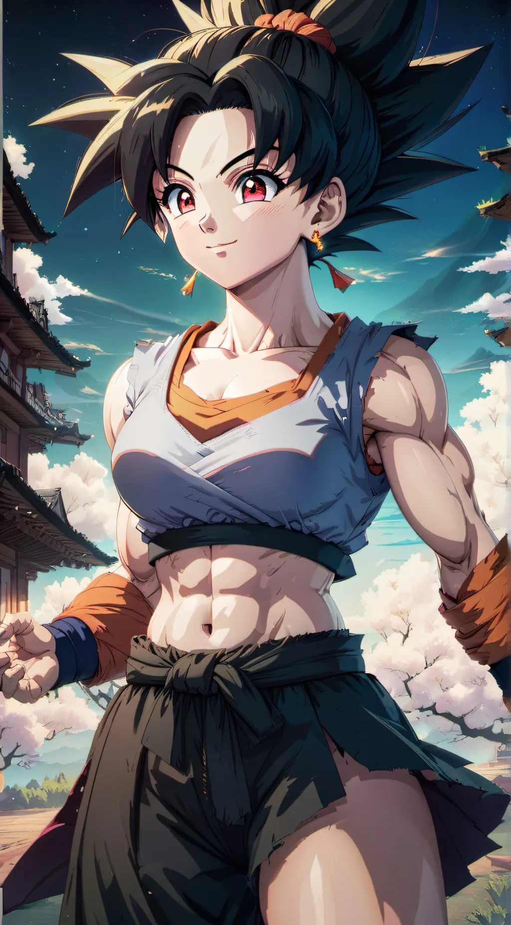 ai character: son gokuna background